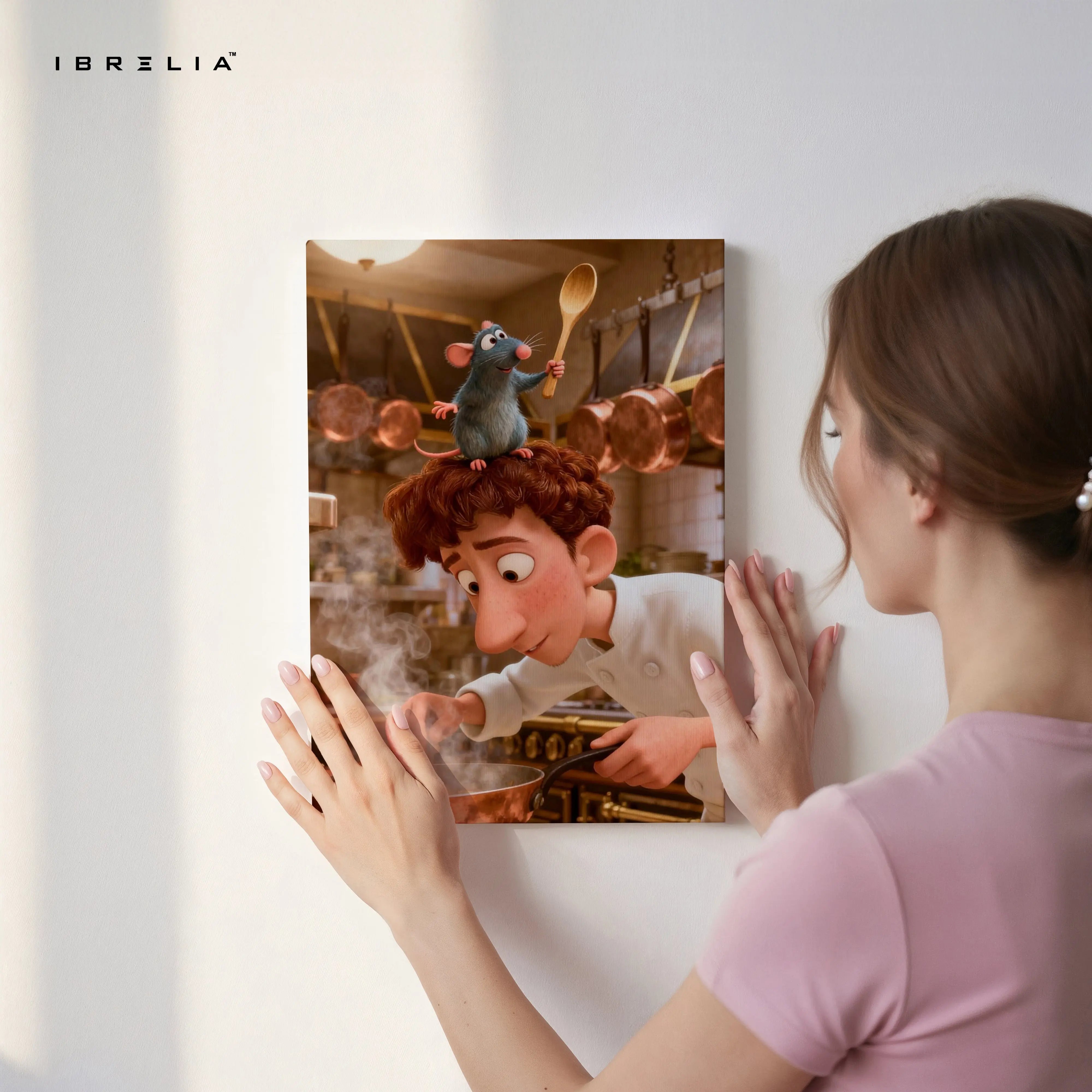 Ratatouille Chef Wall Art – Animated Movie Canvas Frame | Kitchen & Food Decor Pakistan | IBRELIA™ IBRELIA