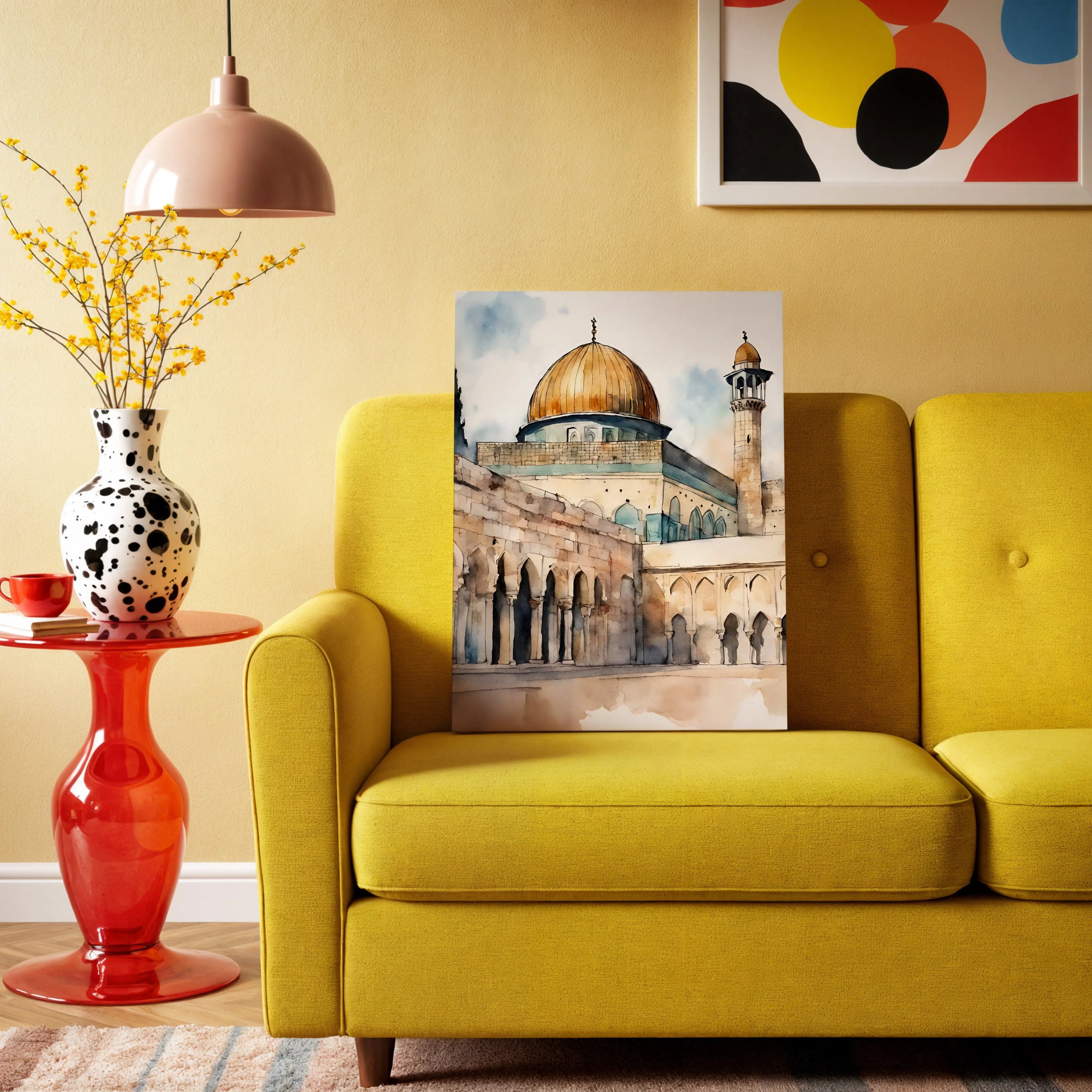 Jerusalem Golden Dome Art | 4K Ultra Wrap Frame Wall Art in Pakistan | IBRELIA™ IBRELIA