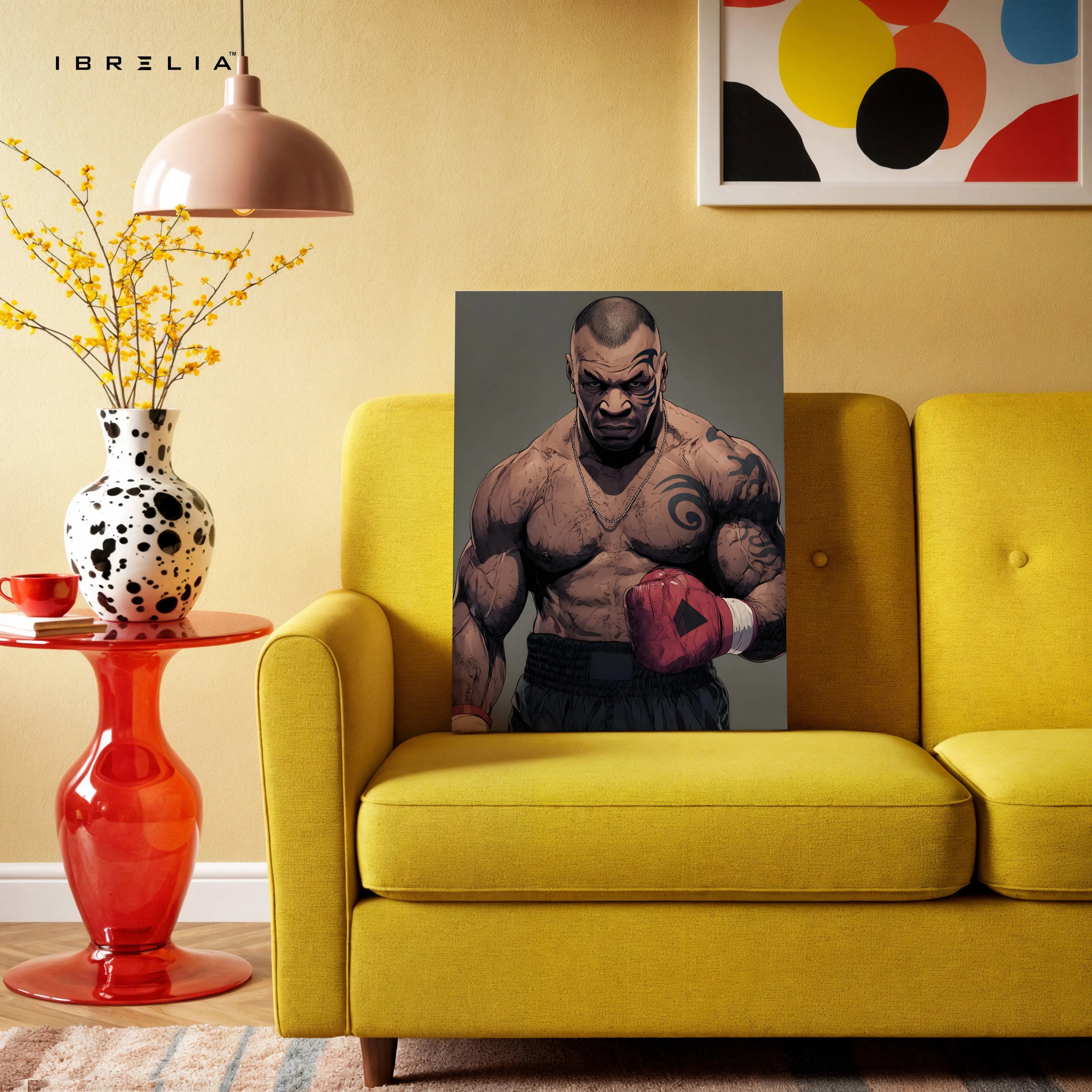 Mike Tyson Boxing Wall Art – Power Fighter Canvas Frame | Legendary Champion Poster Pakistan | IBRELIA™ IBRELIA