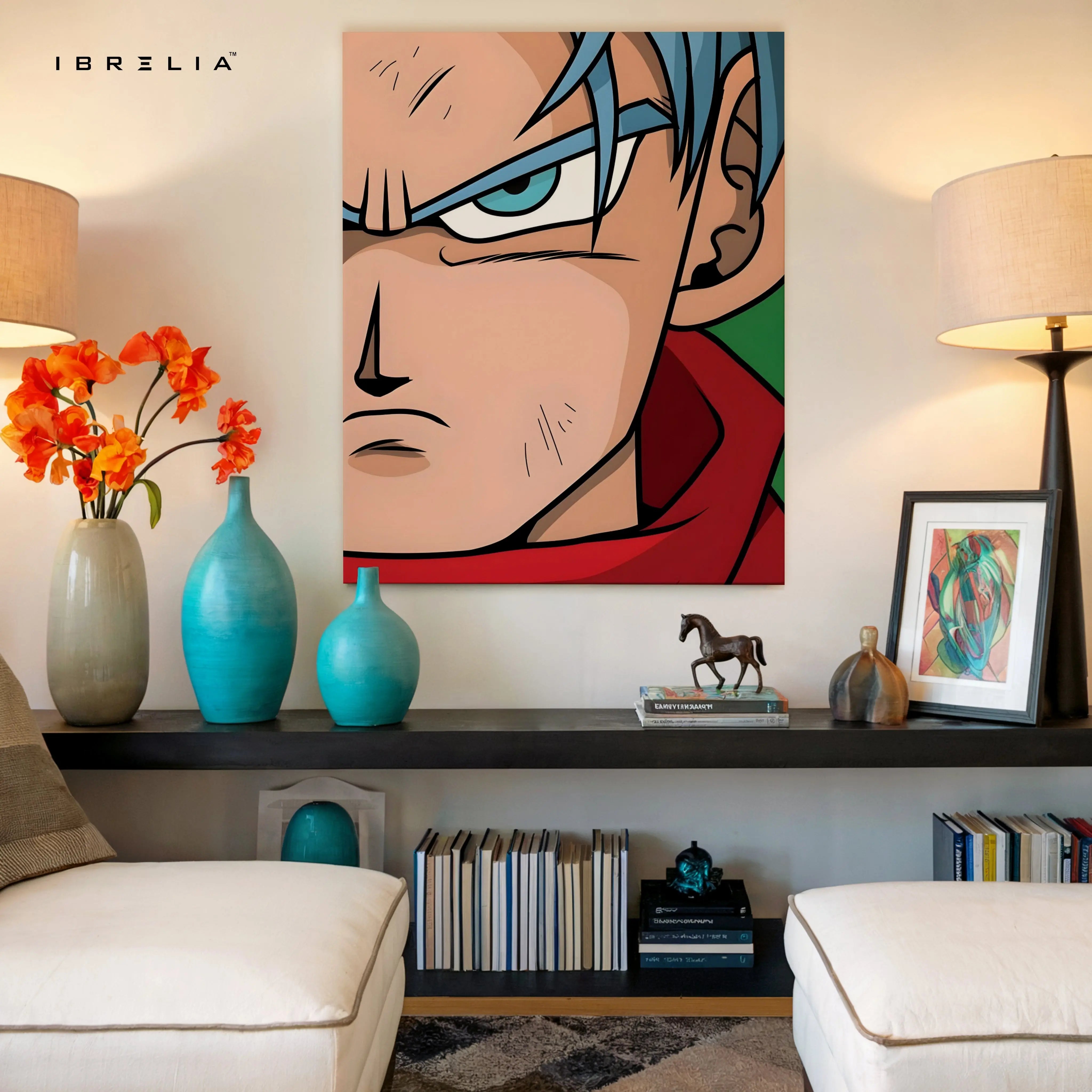 Trunks Anime Wall Art – Dragon Ball Canvas Frame | Future Trunks Poster Pakistan | IBRELIA™ IBRELIA