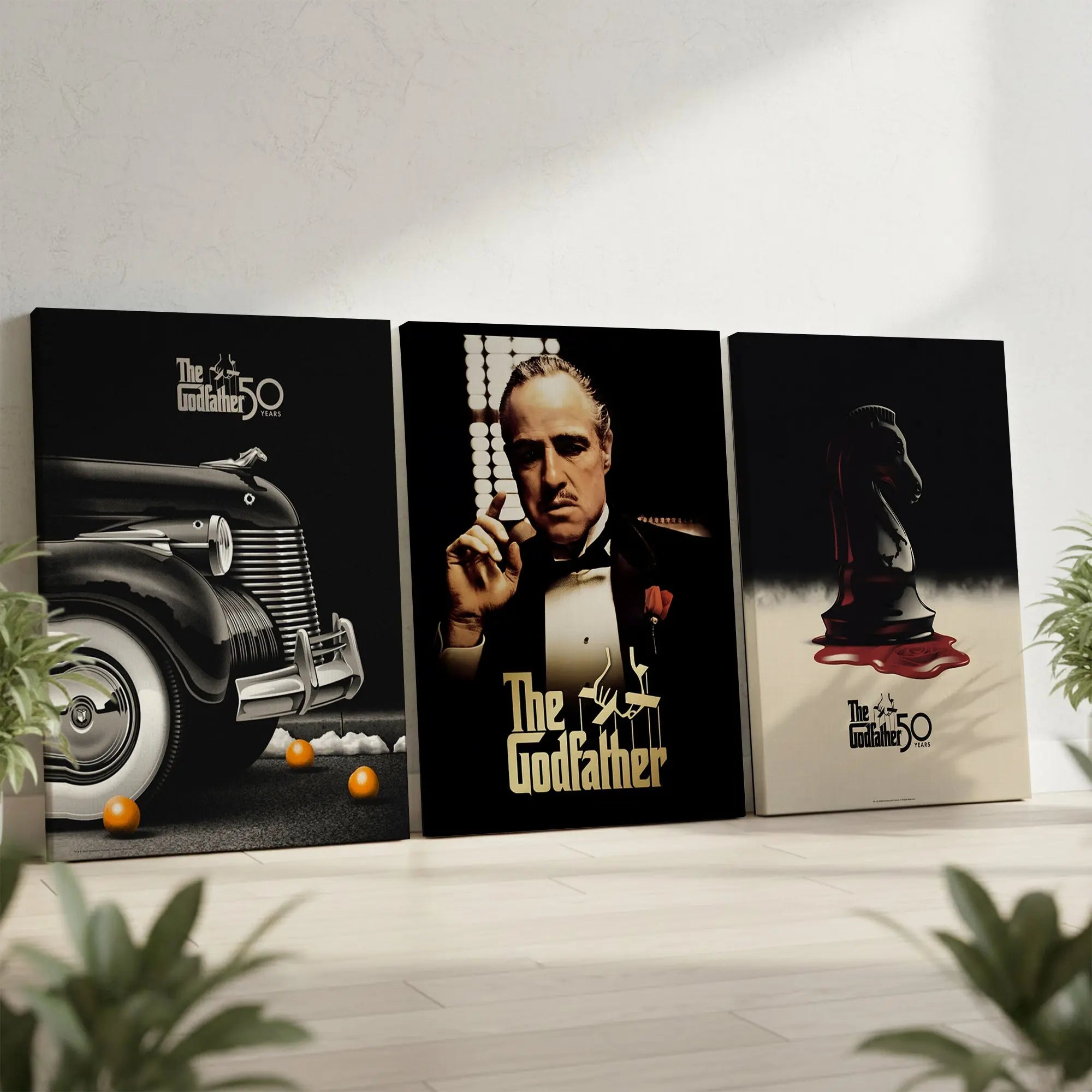 The Godfather Legacy 3 Panel 4K Ultra HD Wall Art in Pakistan | IBRELIA™ IBRELIA