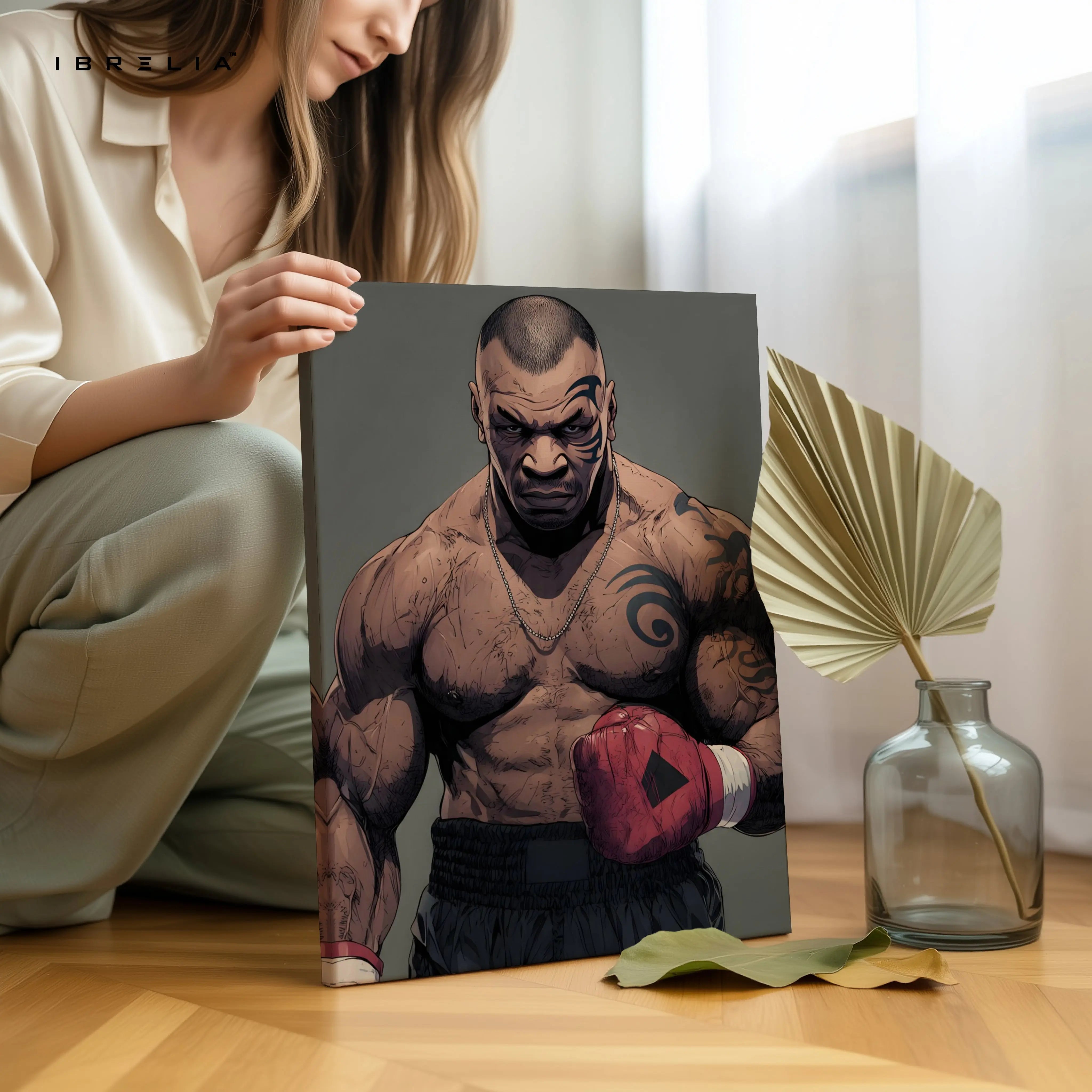 Mike Tyson Boxing Wall Art – Power Fighter Canvas Frame | Legendary Champion Poster Pakistan | IBRELIA™ IBRELIA