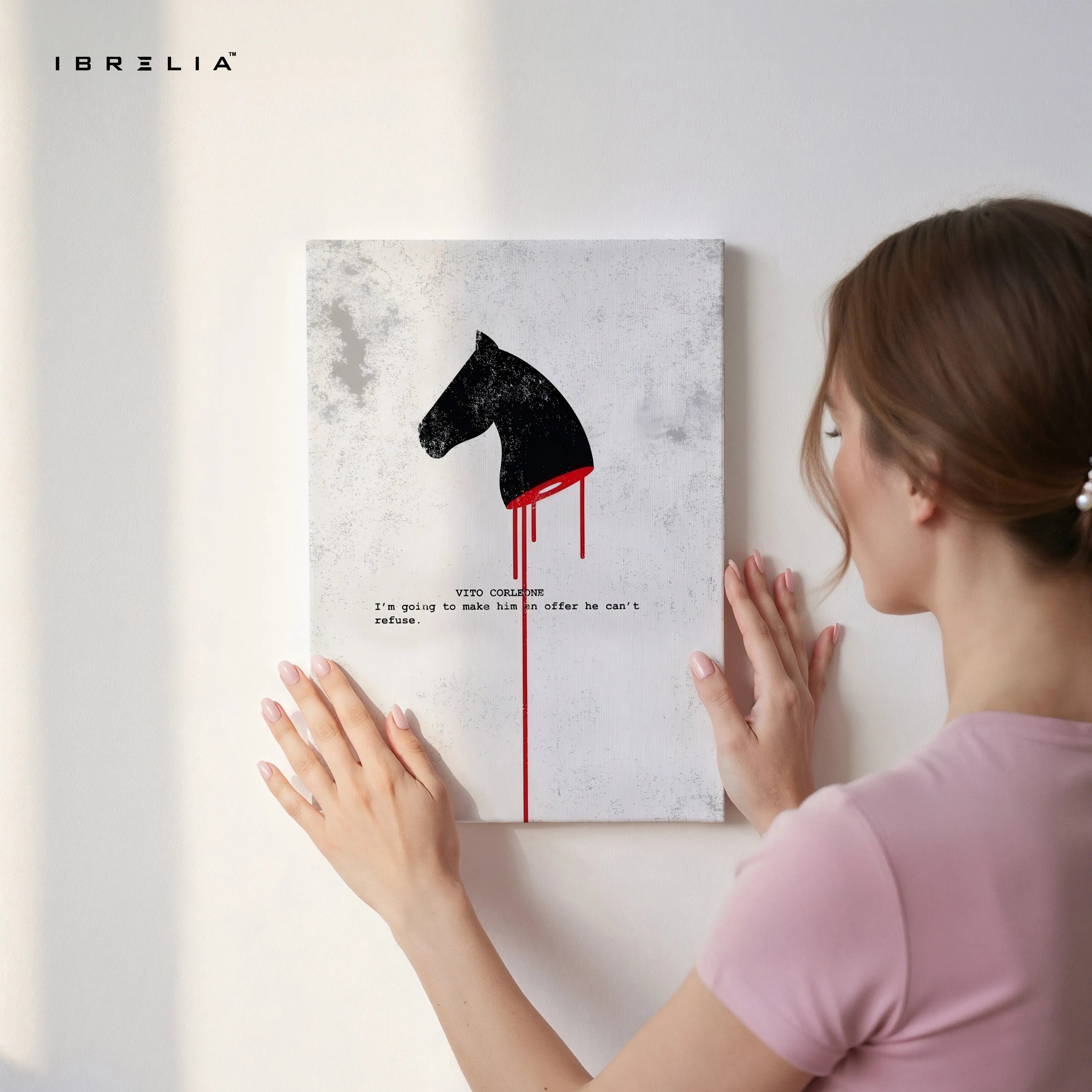 An Offer He Can’t Refuse – Minimal Mafia Quote Art | 4K Ultra Wrap Frame Wall Art in Pakistan | IBRELIA™ IBRELIA