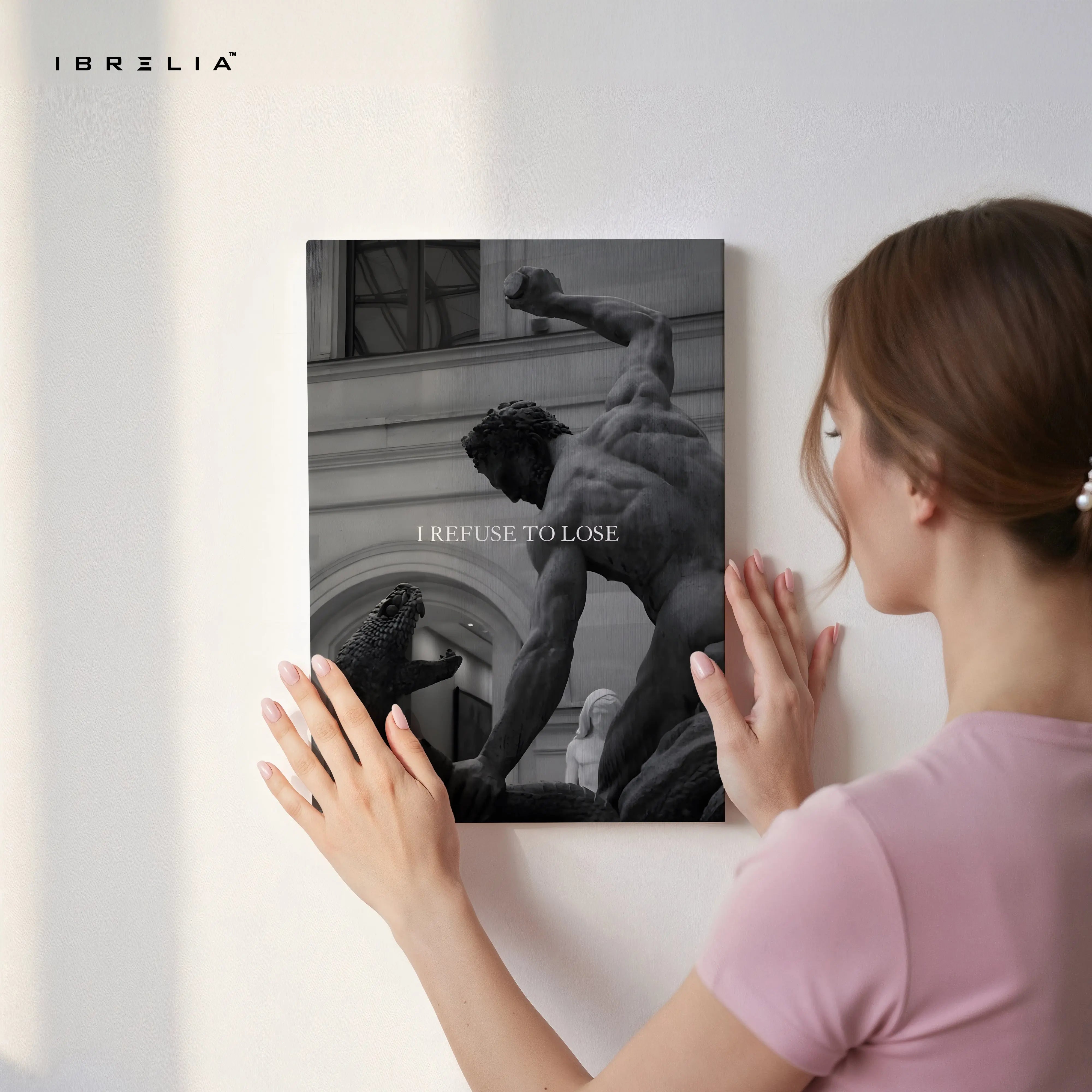 I Refuse To Lose Statue Art – 4K Ultra Wrap Frame Wall Art in Pakistan | IBRELIA™ IBRELIA