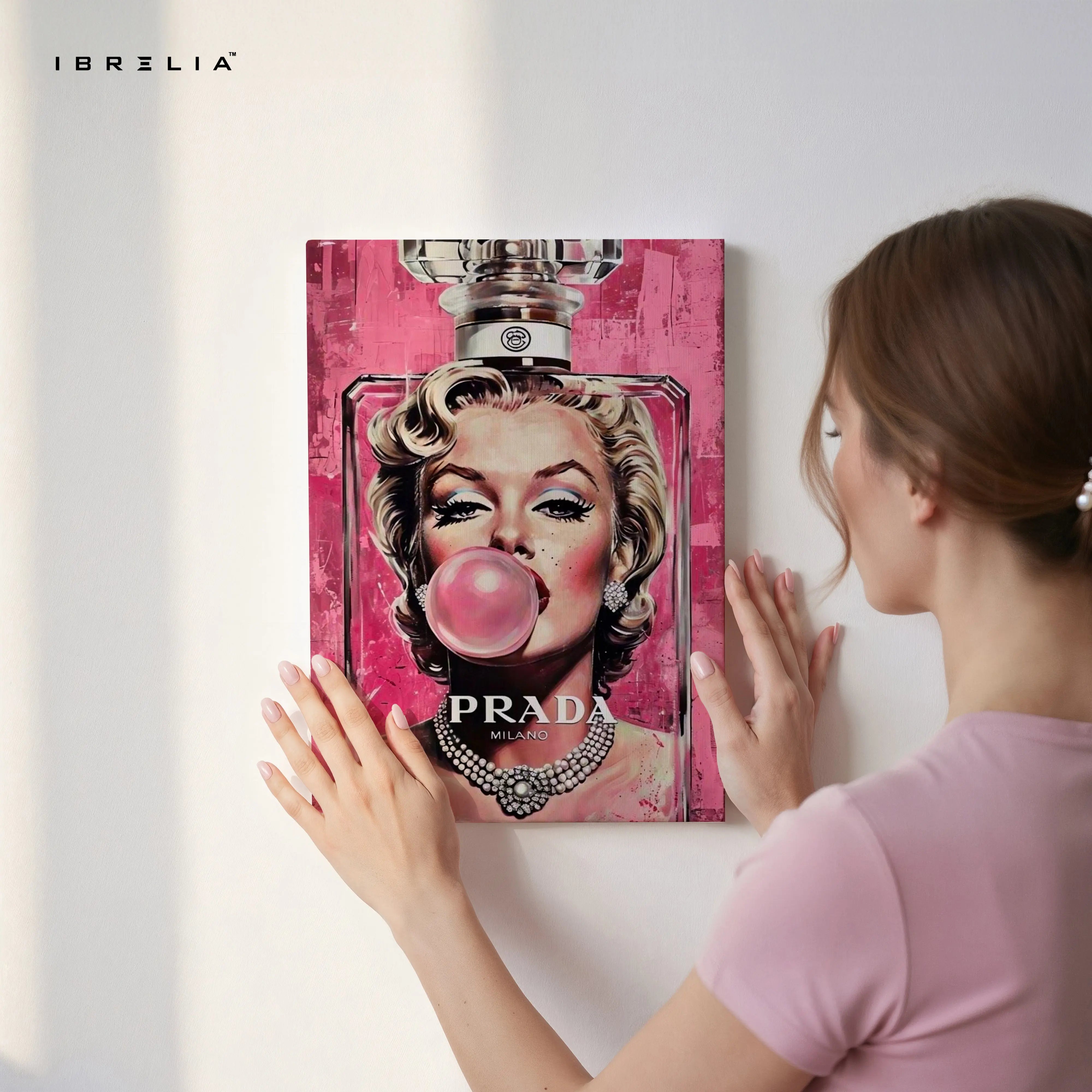 Bubble Glam Icon Art – 4K Ultra Wrap Frame Wall Art in Pakistan | IBRELIA™ IBRELIA