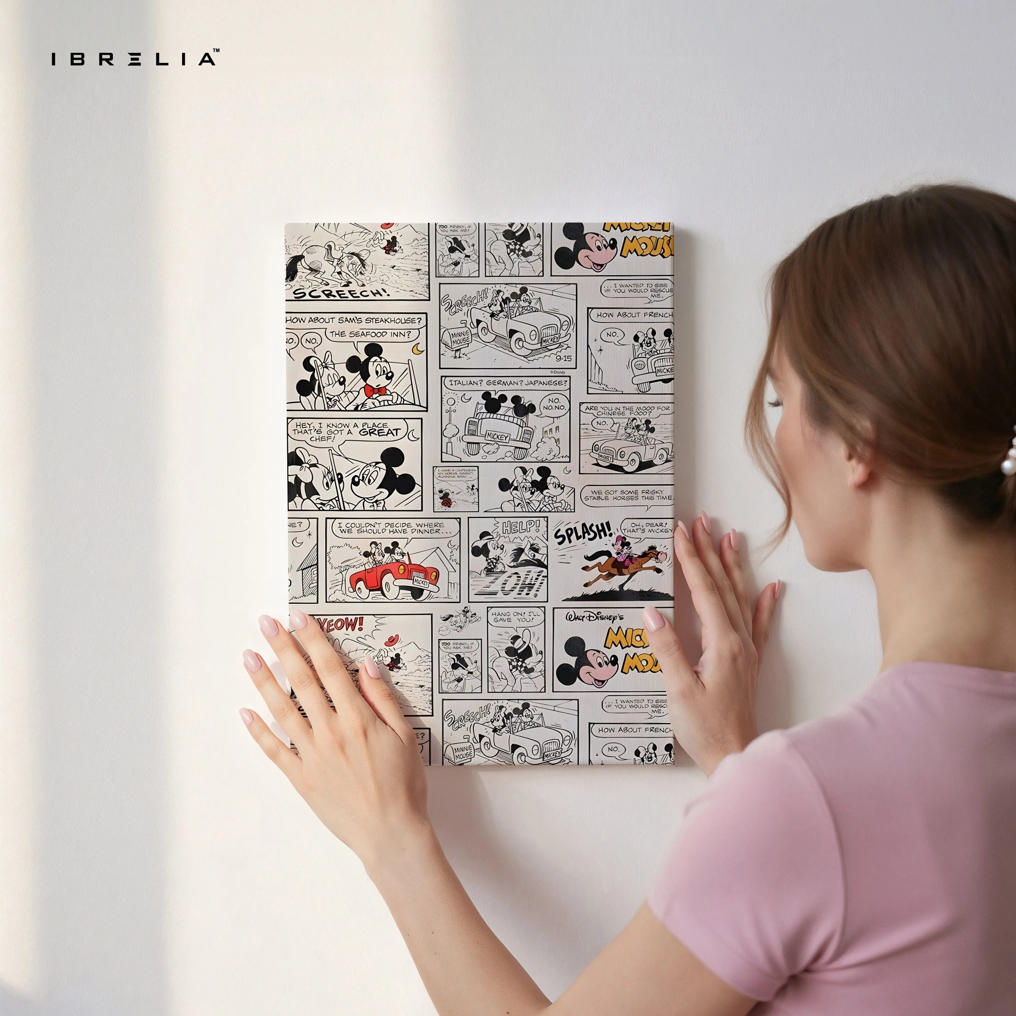 Retro Cartoon Comic Strip Collage – Vintage Pop Culture Wall Art | 4K Ultra Wrap Frame Wall Art in Pakistan | IBRELIA™ IBRELIA