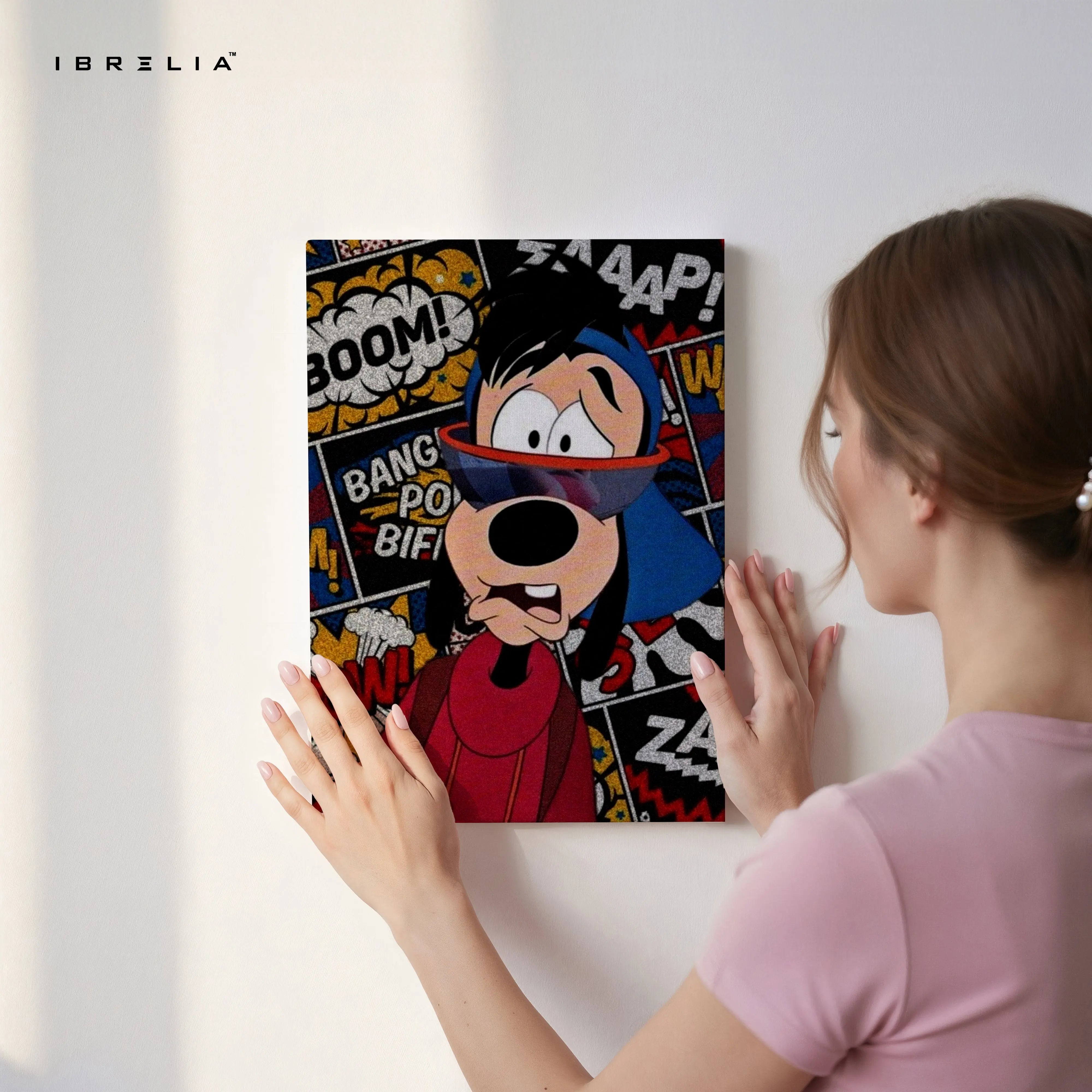 Street Pop Goofy – Comic Graffiti Character Art | 4K Ultra Wrap Frame Wall Art in Pakistan | IBRELIA™ IBRELIA