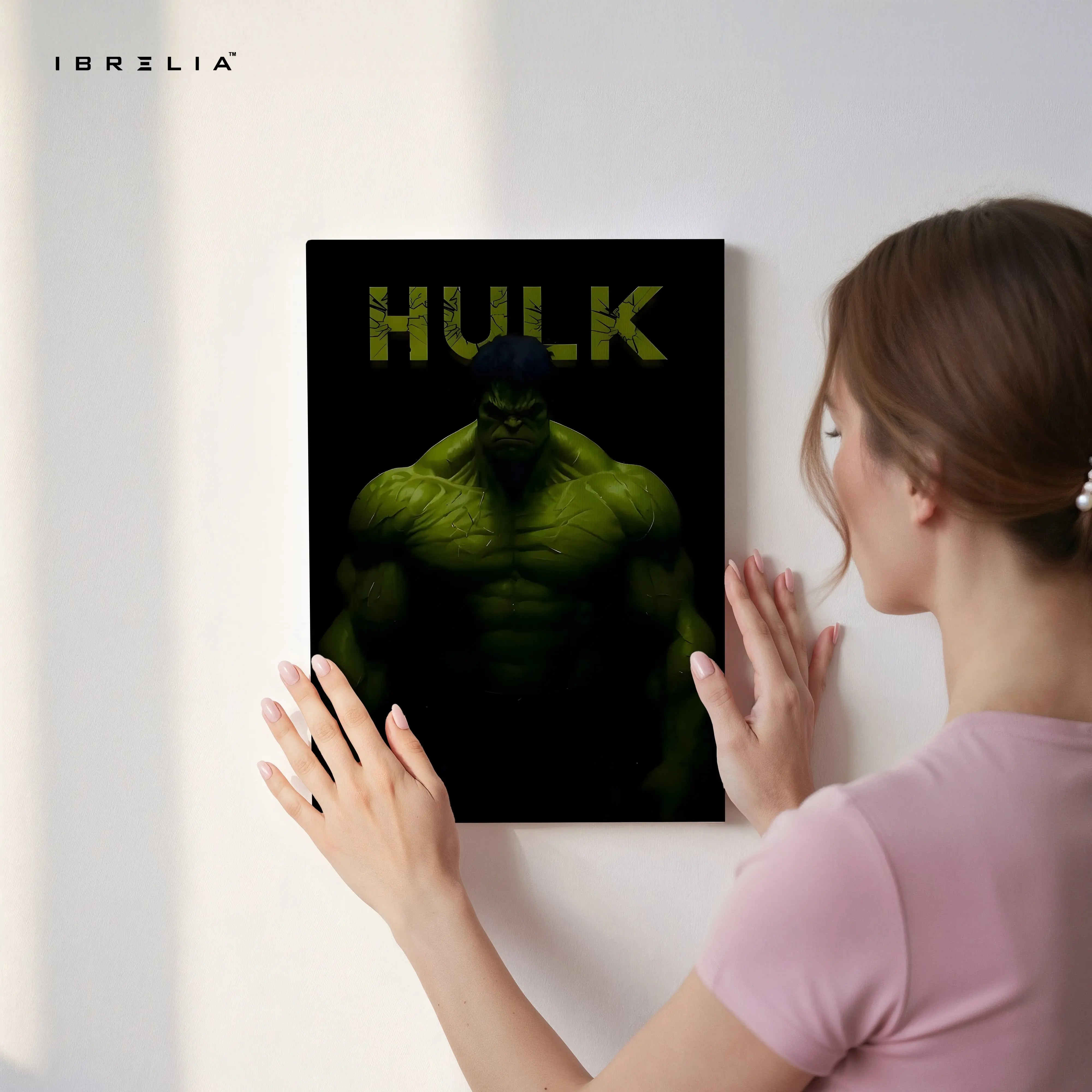 HULK Dark Power Portrait – 4K Ultra Wrap Frame Wall Art in Pakistan | IBRELIA™ IBRELIA