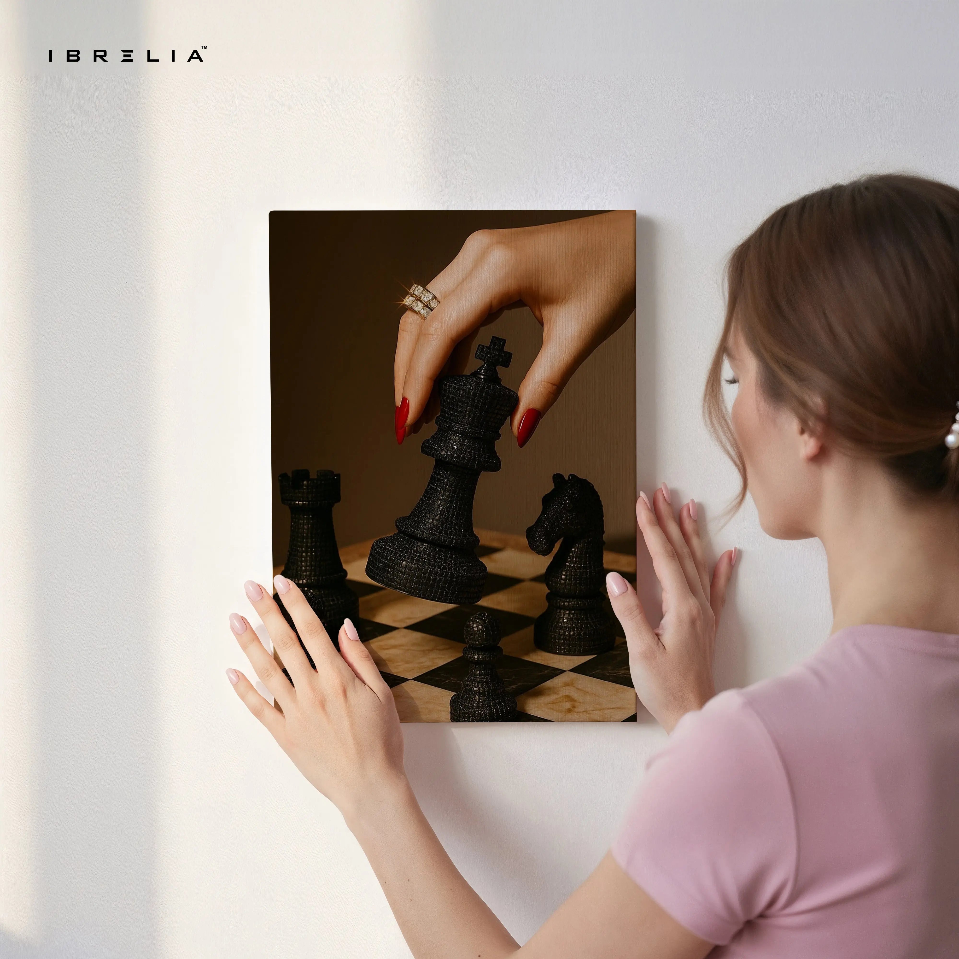 Queen’s Move Strategy Art – 4K Ultra Wrap Frame Wall Art in Pakistan | IBRELIA™ IBRELIA