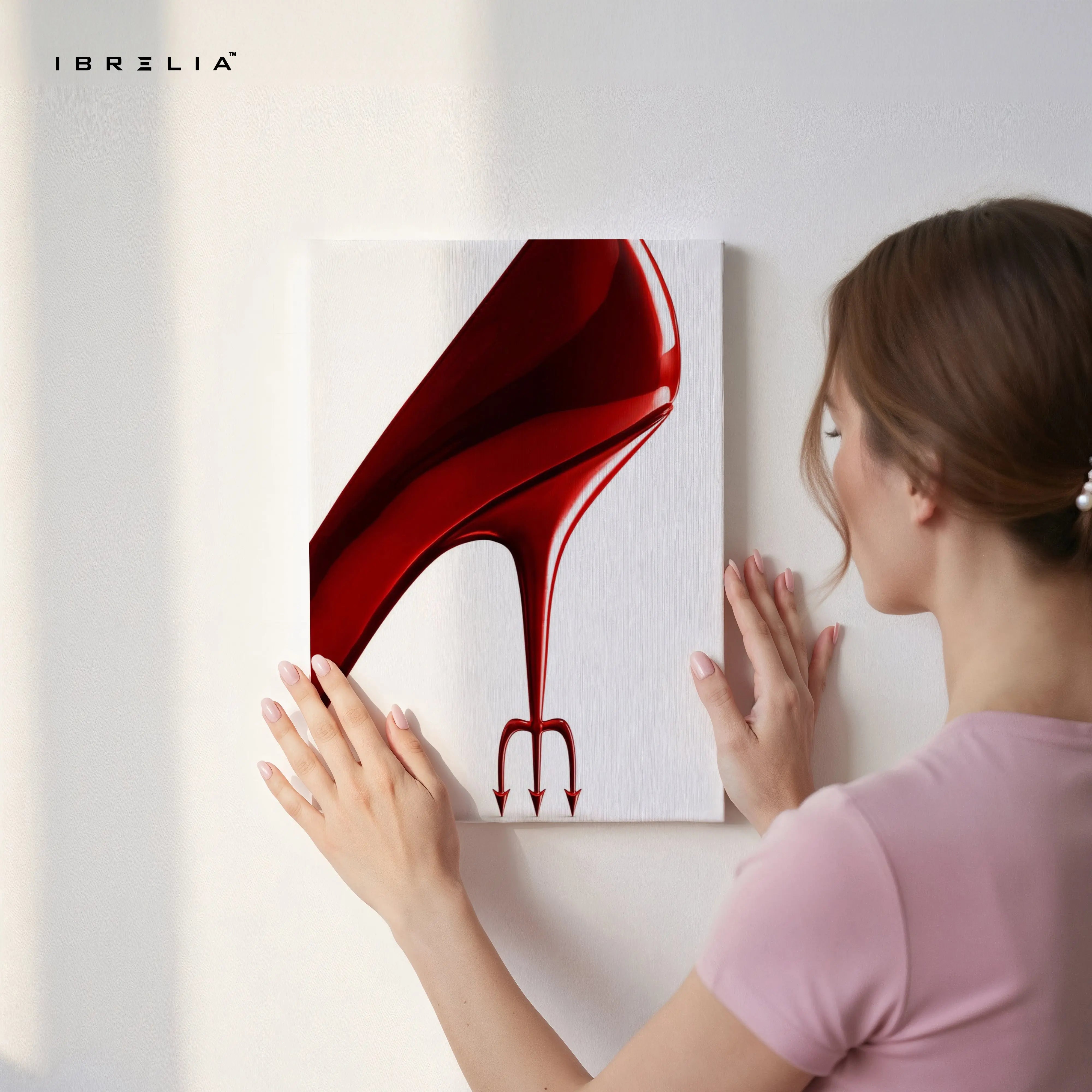Devil Heel Desire Art – 4K Ultra Wrap Frame Wall Art in Pakistan | IBRELIA™ IBRELIA