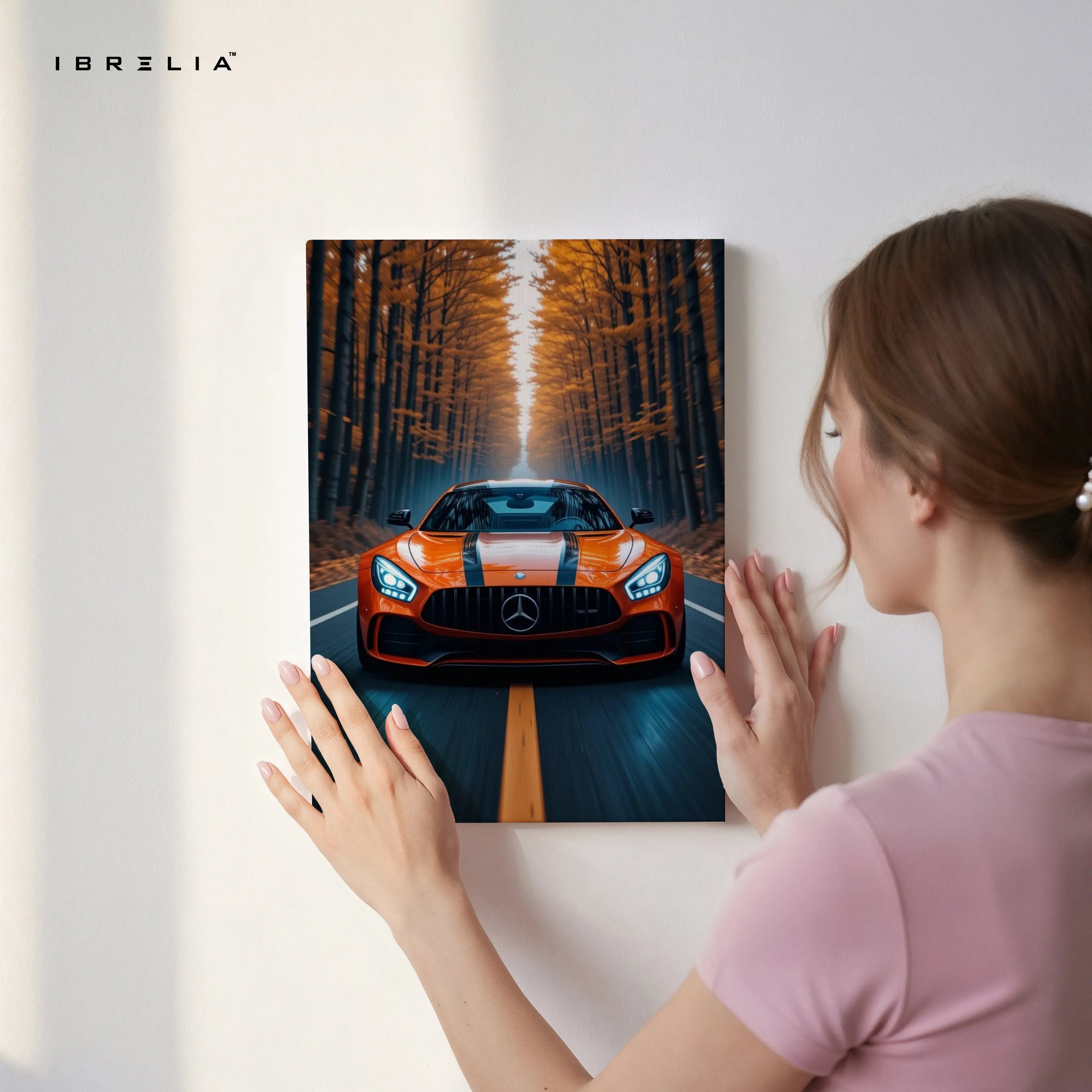 Mercedes AMG GT Power Reflection – 4K Ultra Wrap Frame Wall Art in Pakistan | IBRELIA™ (Copy) IBRELIA