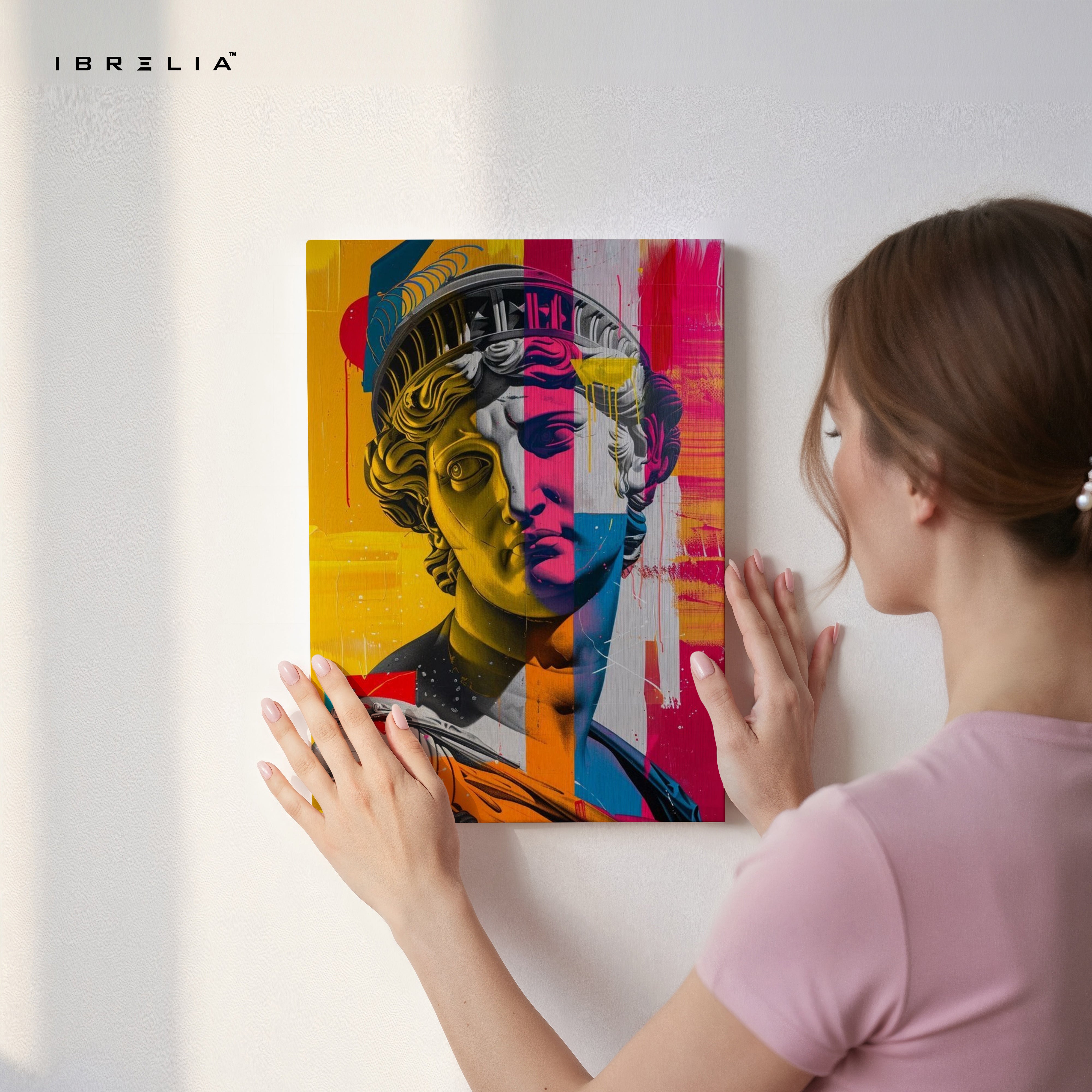 Neo Classical Pop Statue Art – 4K Ultra Wrap Frame Wall Art in Pakistan | IBRELIA™