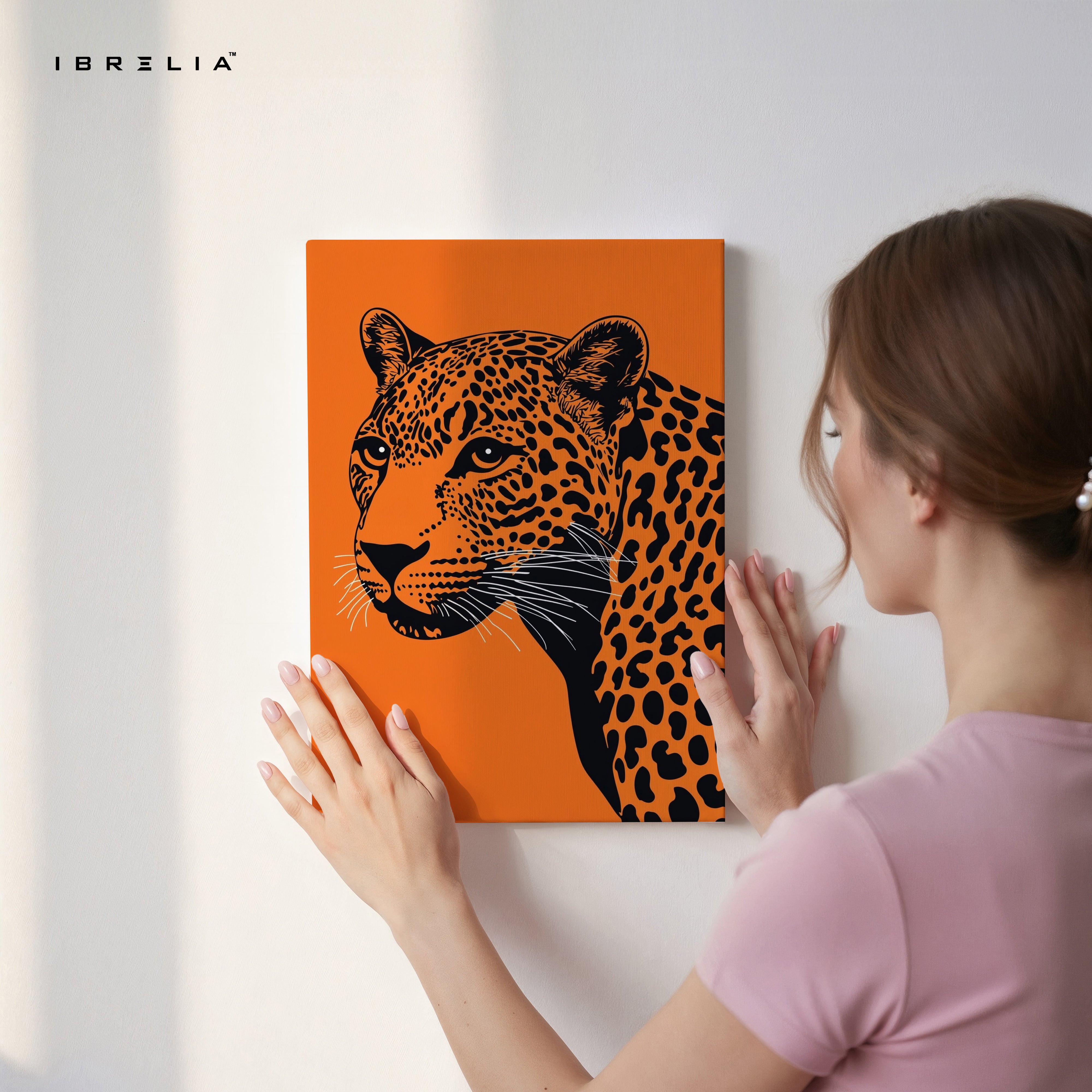 Majestic Leopard Minimal Art – 4K Ultra Wrap Frame Wall Art in Pakistan | IBRELIA™