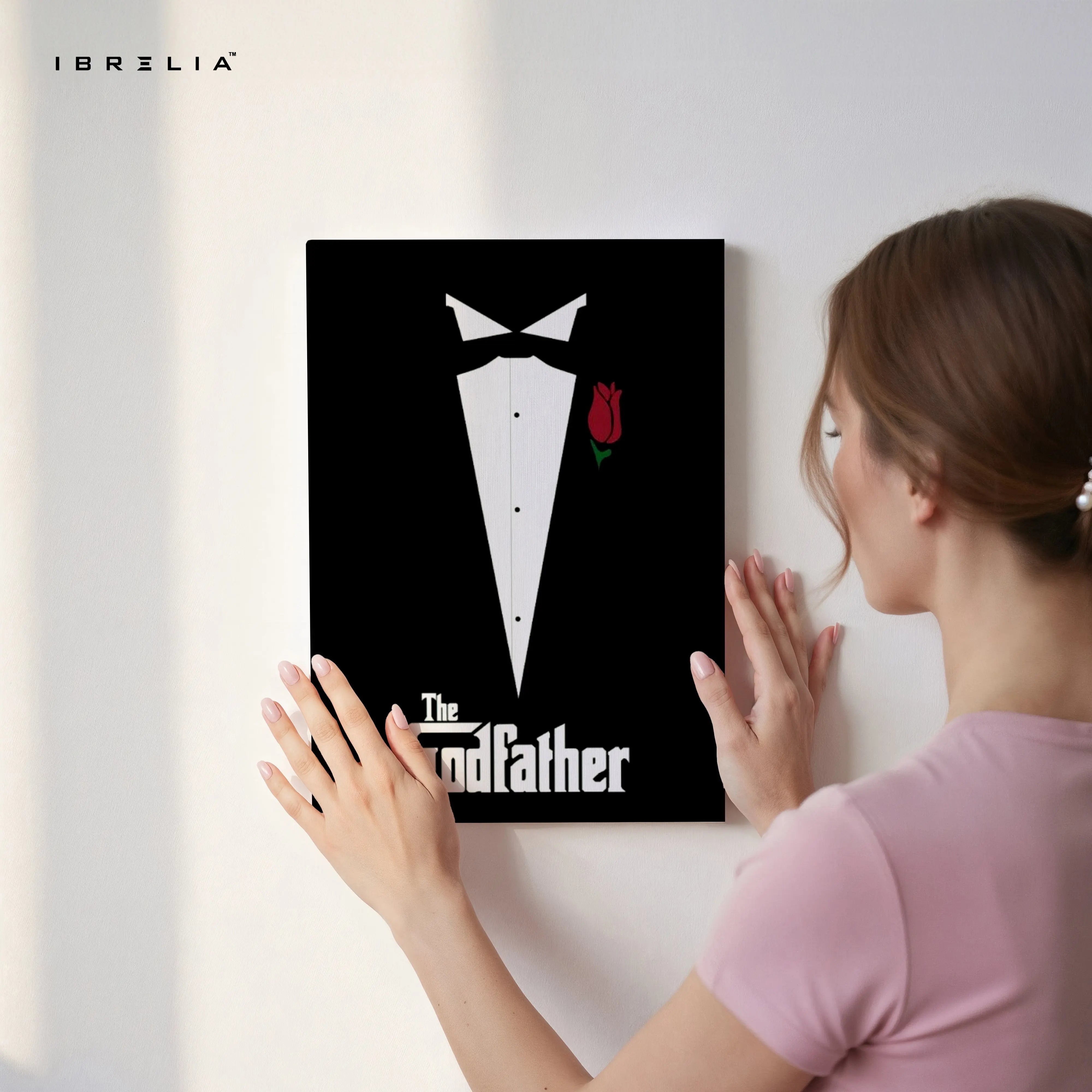 The Godfather Minimal Tuxedo Art – 4K Ultra Wrap Frame Wall Art in Pakistan | IBRELIA™ IBRELIA