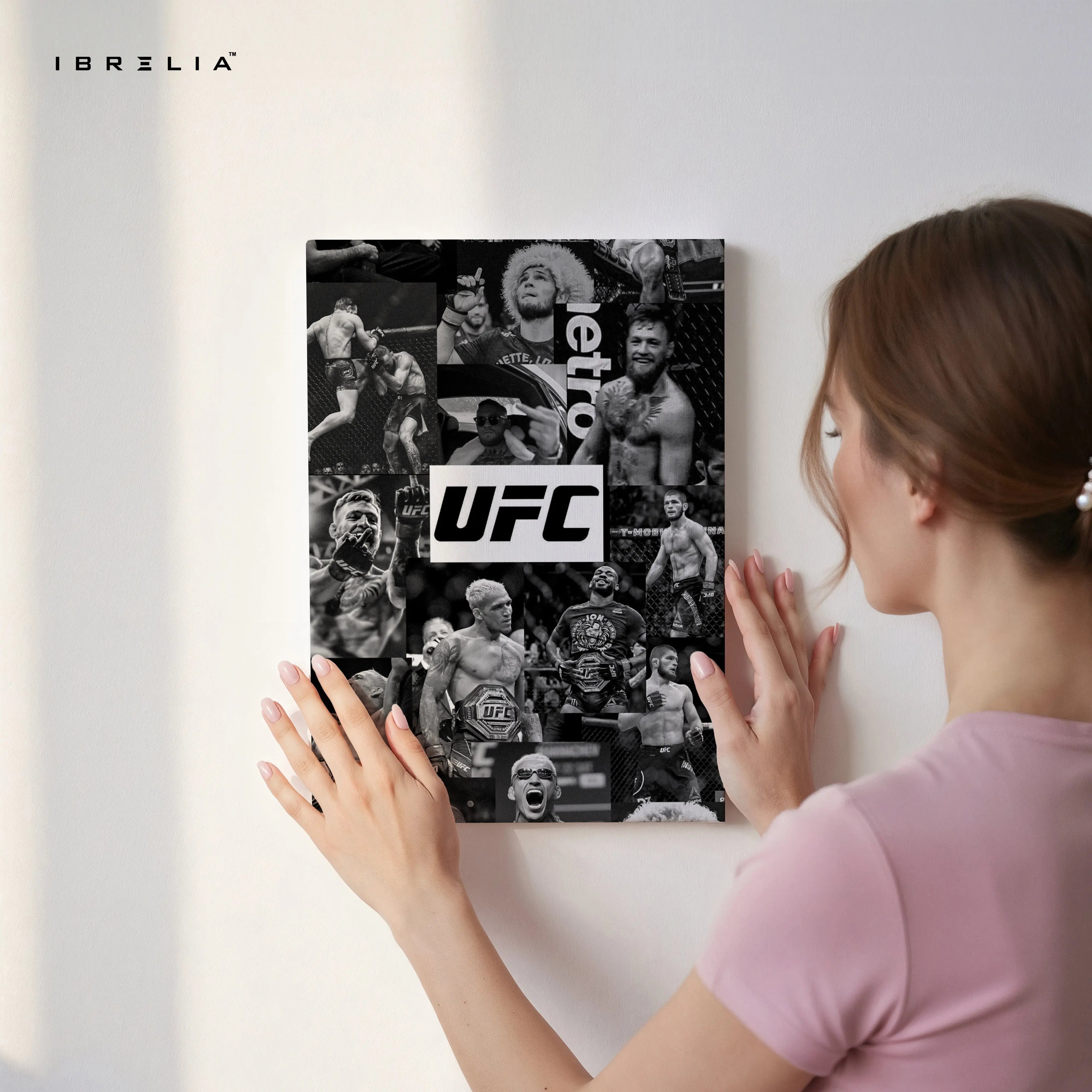 UFC Legends Collage Art – 4K Ultra Wrap Frame Wall Art in Pakistan | IBRELIA™ IBRELIA