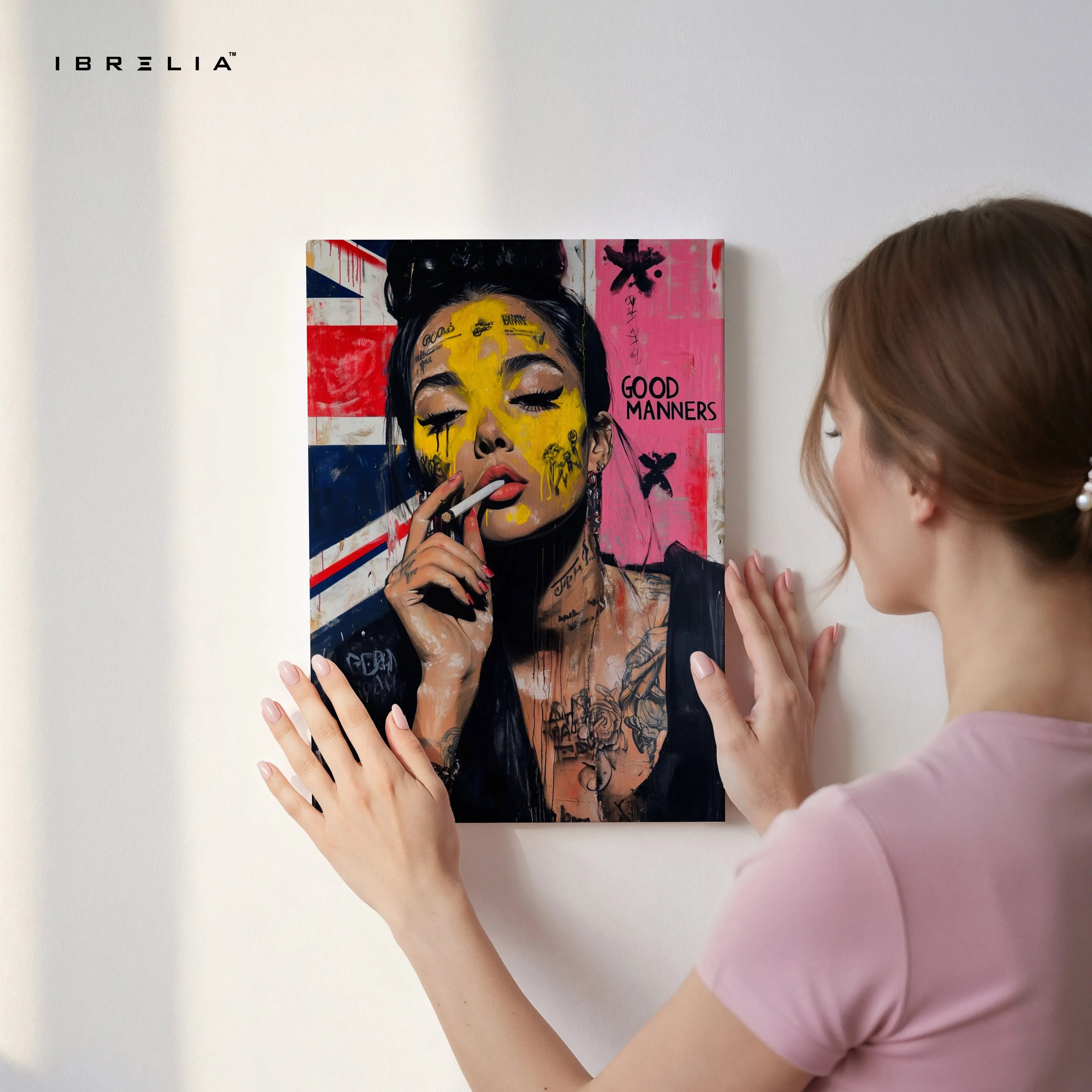 Good Manner Street Girl Art – 4K Ultra Wrap Frame Wall Art in Pakistan | IBRELIA™ IBRELIA