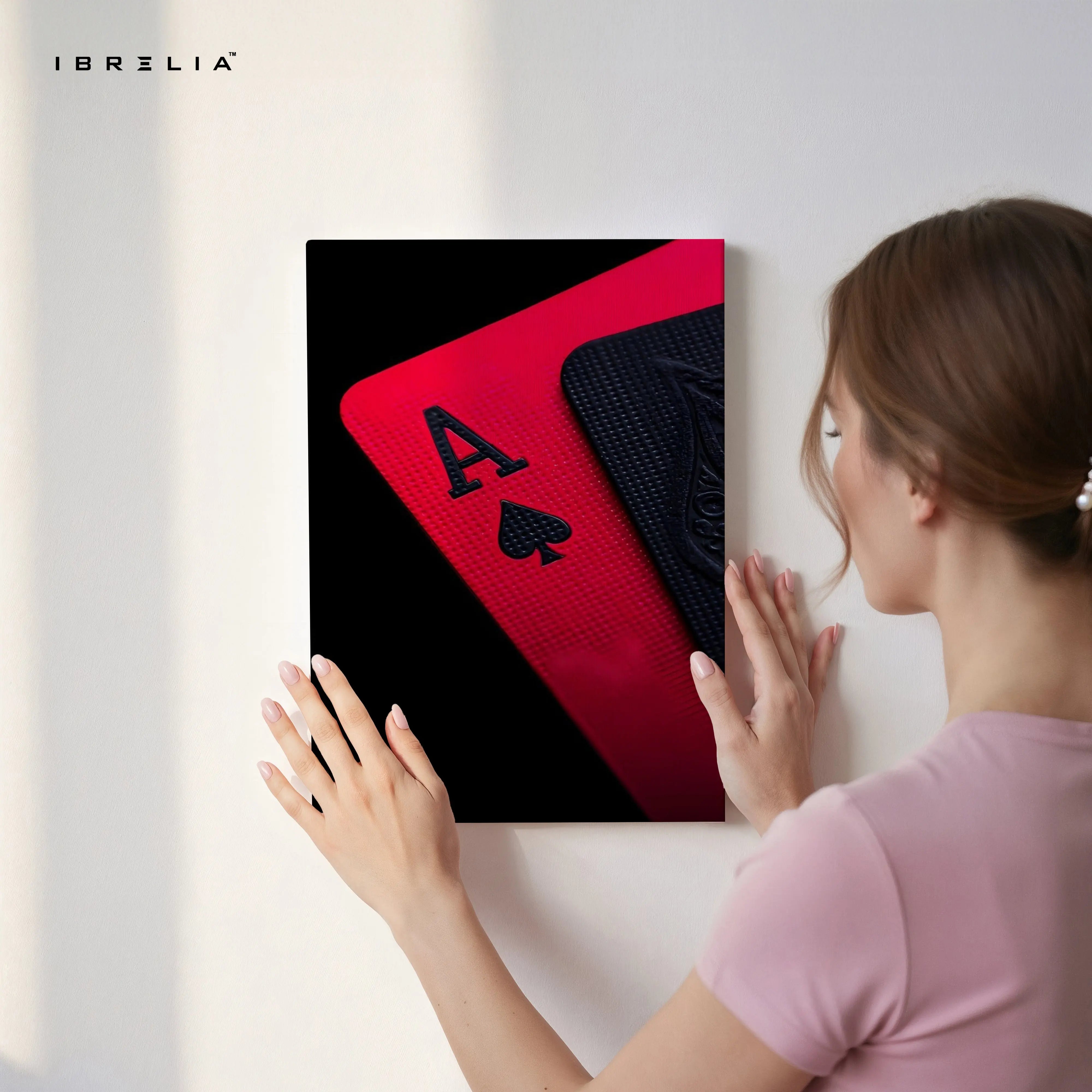 Ace of Spades Power Card – 4K Ultra Wrap Frame Wall Art in Pakistan | IBRELIA™ IBRELIA