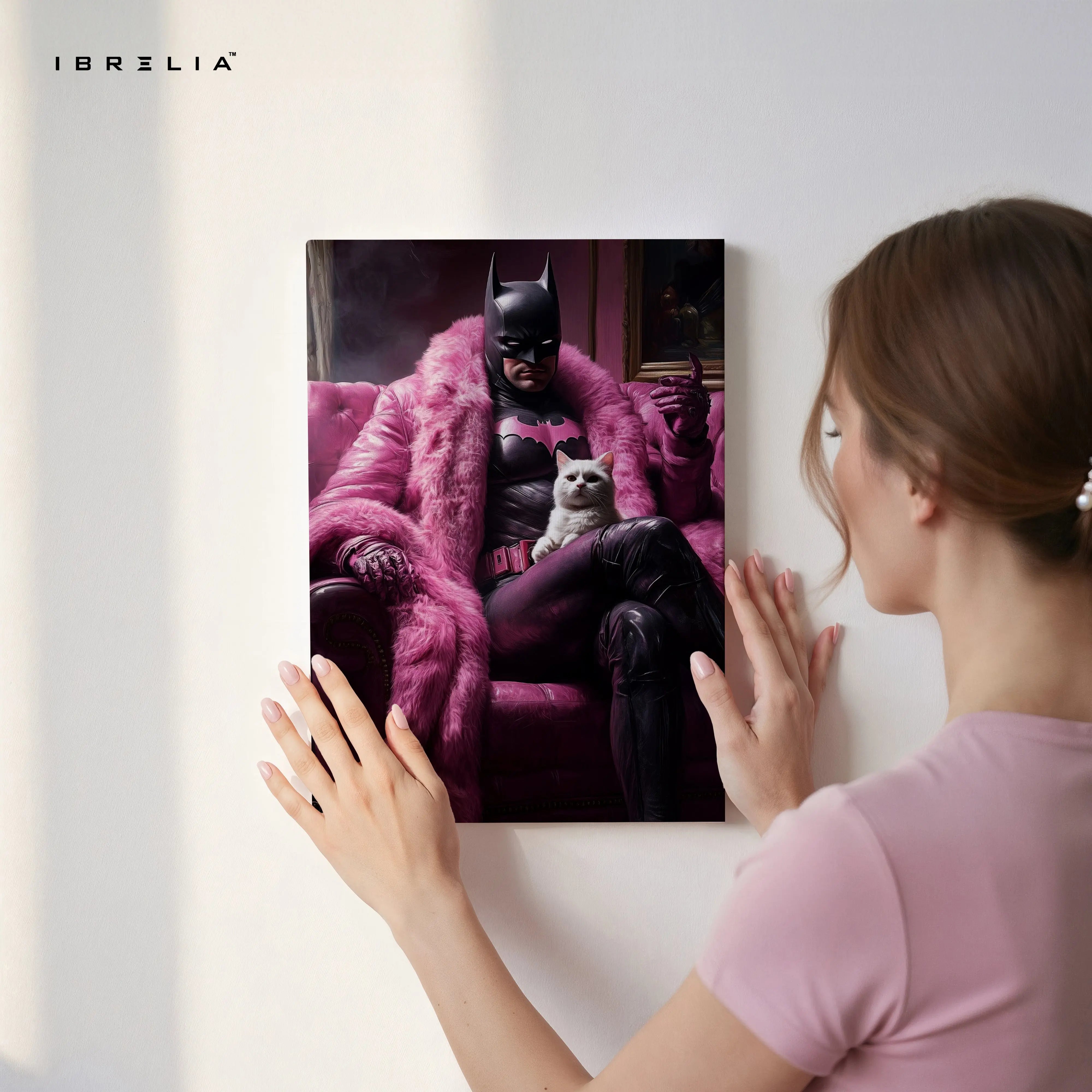 Batman Pink Luxury Art – 4K Ultra Wrap Frame Wall Art in Pakistan | IBRELIA™ IBRELIA