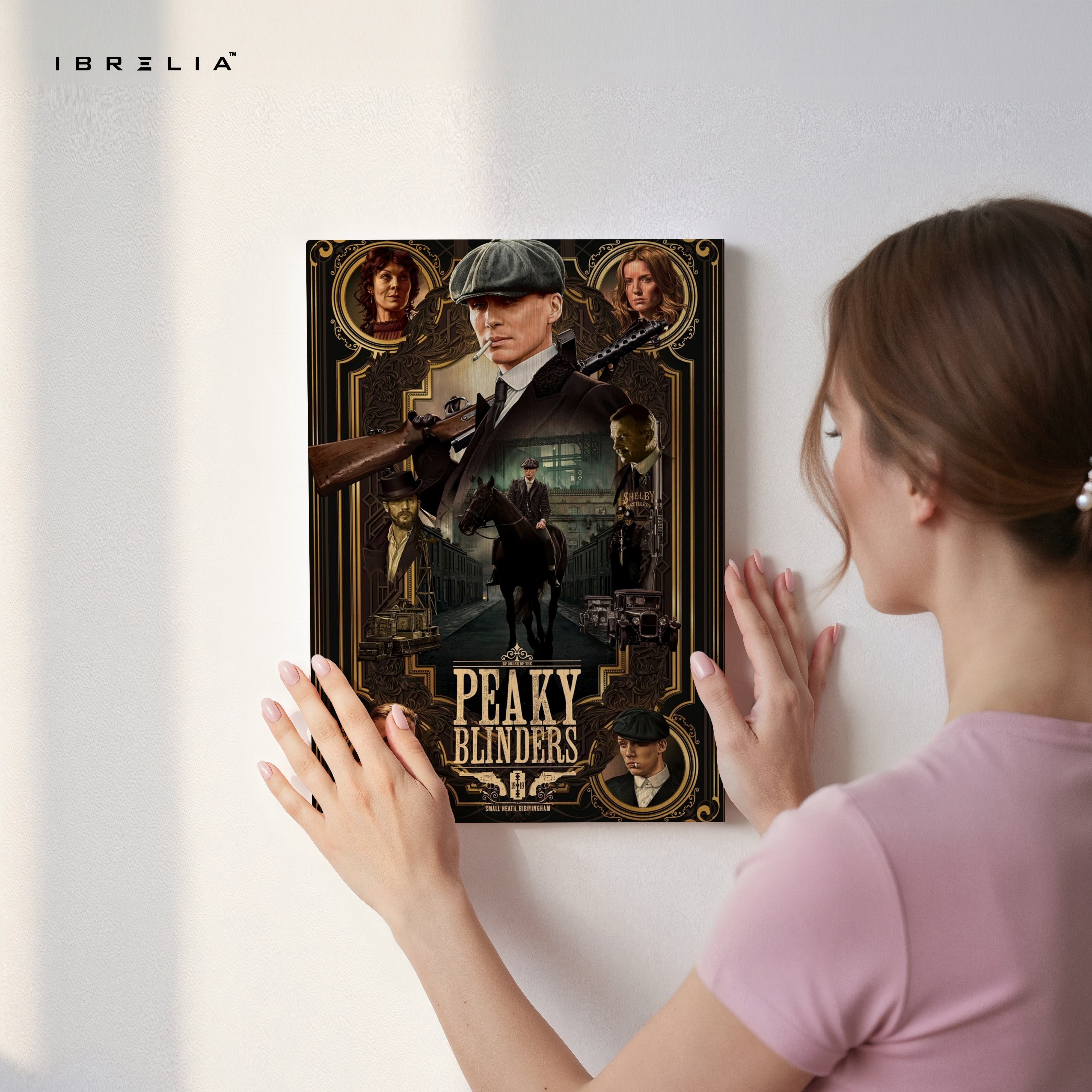 Peaky Blinders Legacy Portrait – Cinematic Gangster 4K Ultra Wrap Frame Wall Art in Pakistan | IBRELIA™