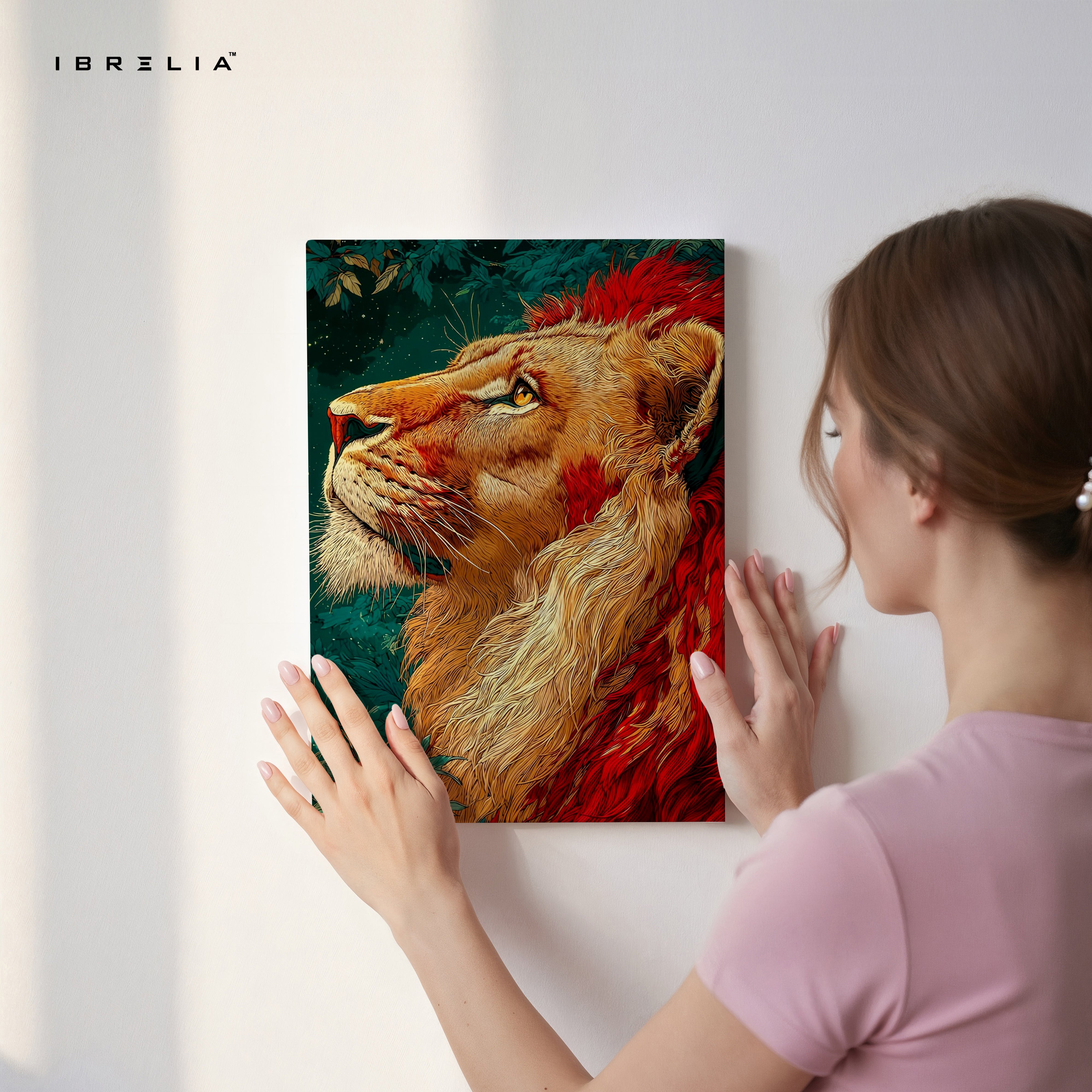 Majestic Lion Royal Art – 4K Ultra Wrap Frame Wall Art in Pakistan | IBRELIA™