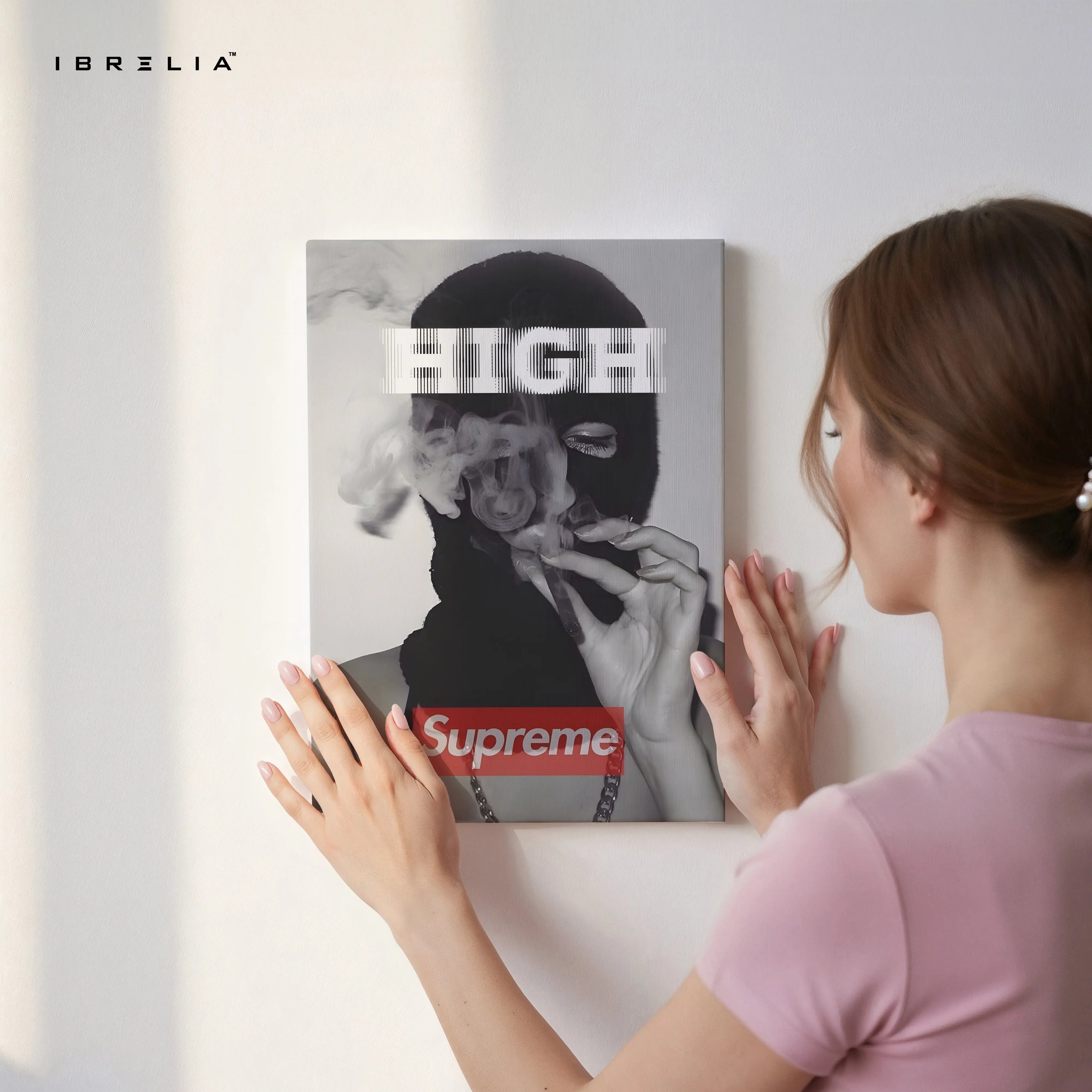 High Street Rebel Mask Art – 4K Ultra Wrap Frame Wall Art in Pakistan | IBRELIA™ IBRELIA
