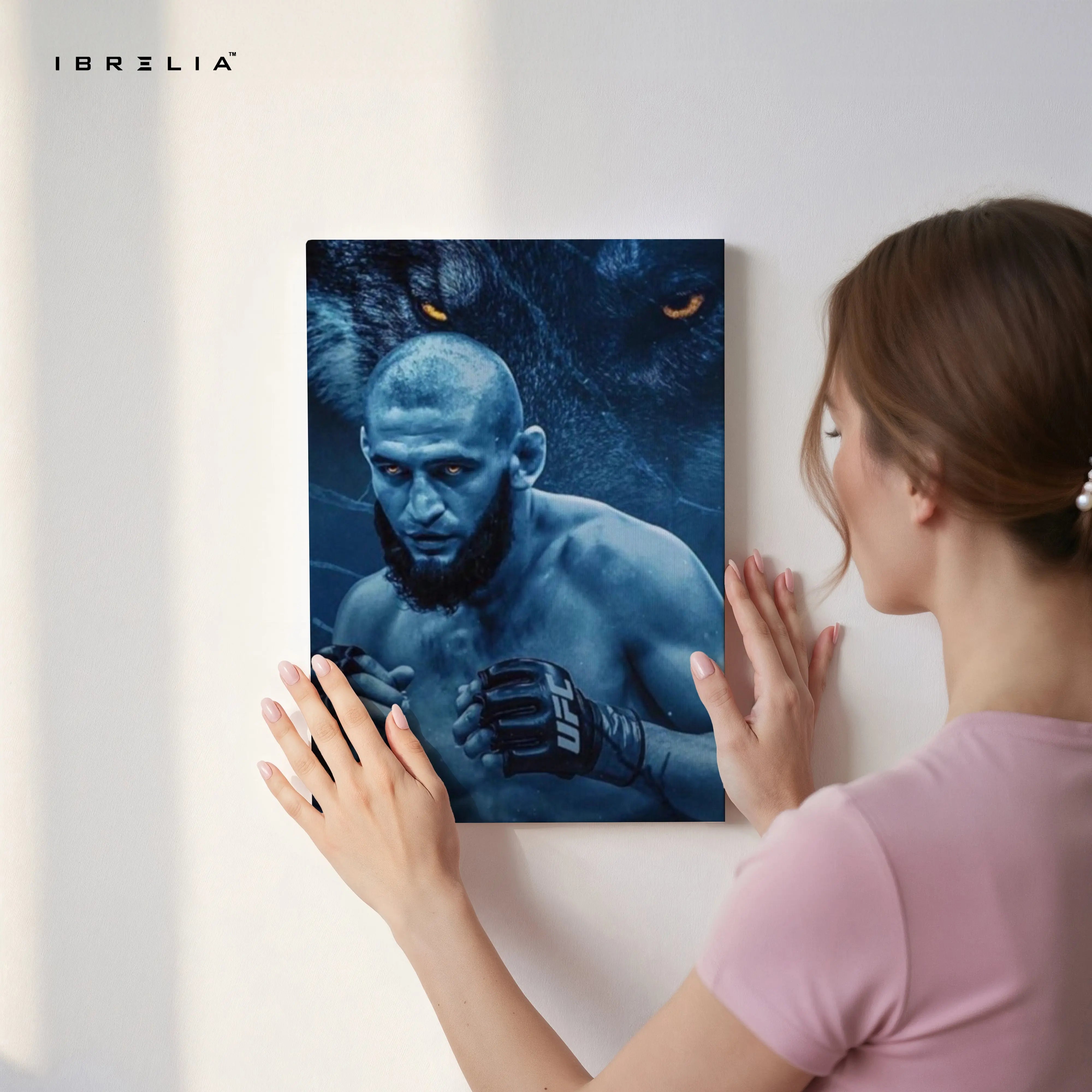 Alpha Wolf Fighter Art – 4K Ultra Wrap Frame Wall Art in Pakistan | IBRELIA™ IBRELIA