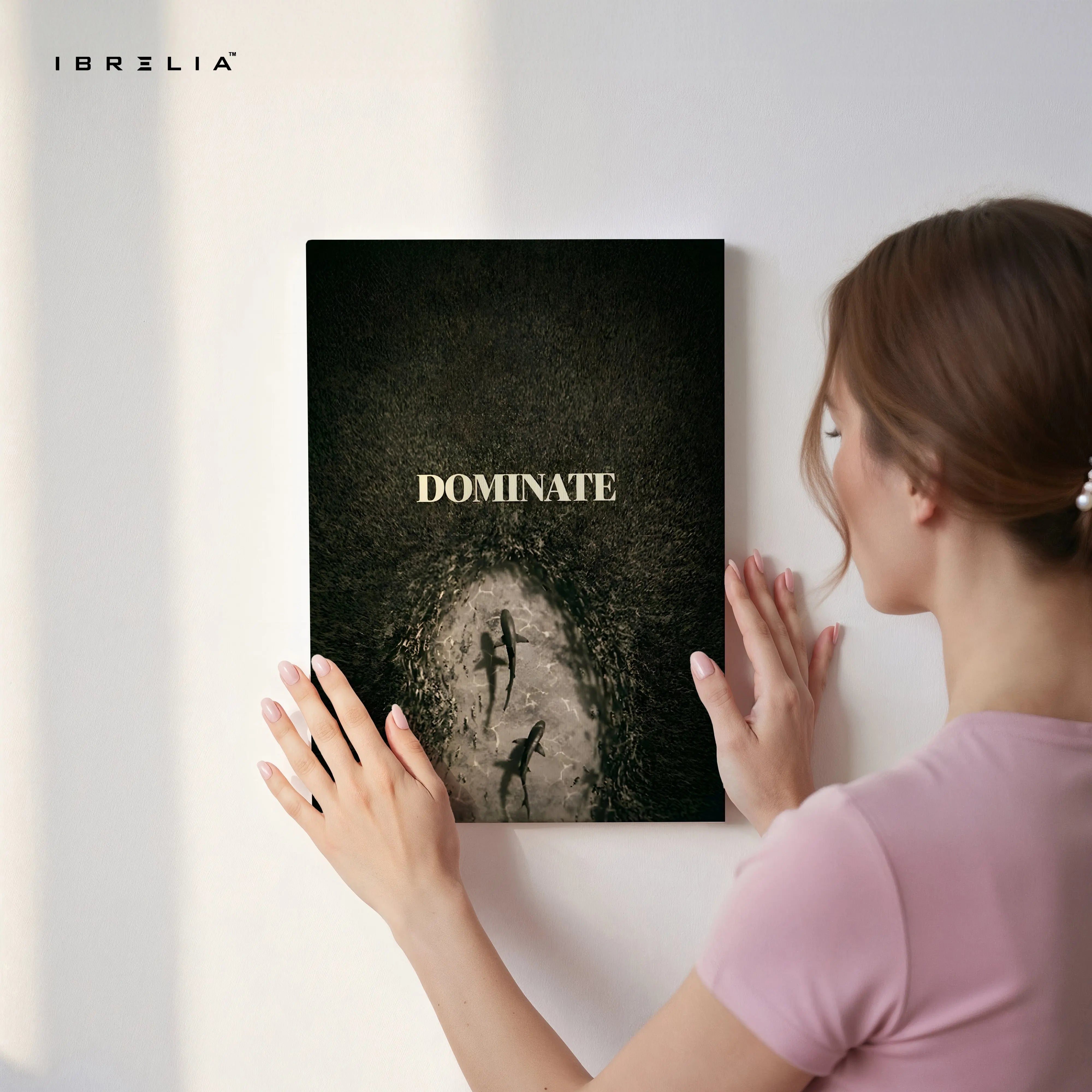 DOMINATE Mindset Art – 4K Ultra Wrap Frame Wall Art in Pakistan | IBRELIA™ IBRELIA
