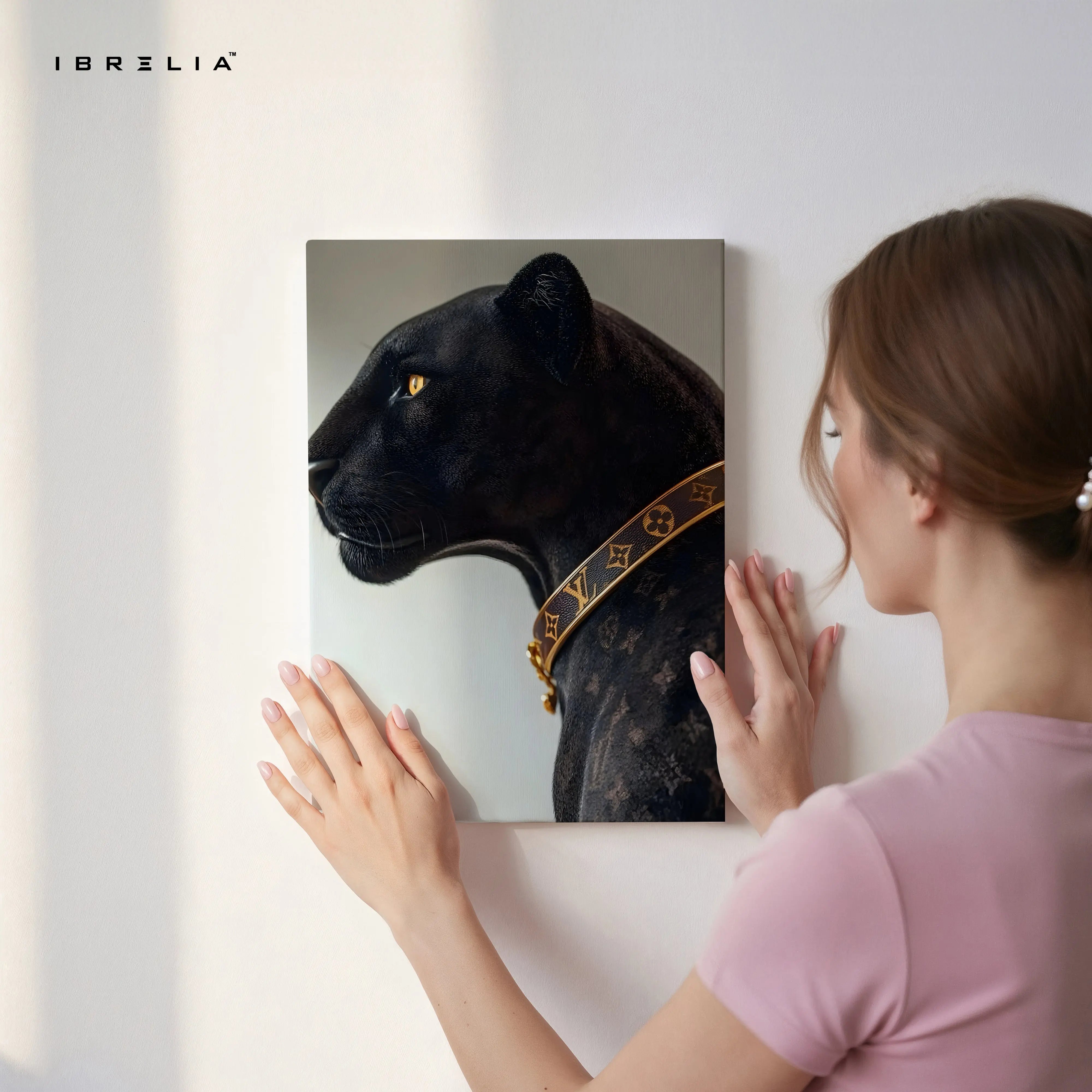 Luxury Black Panther Art – 4K Ultra Wrap Frame Wall Art in Pakistan | IBRELIA™ IBRELIA