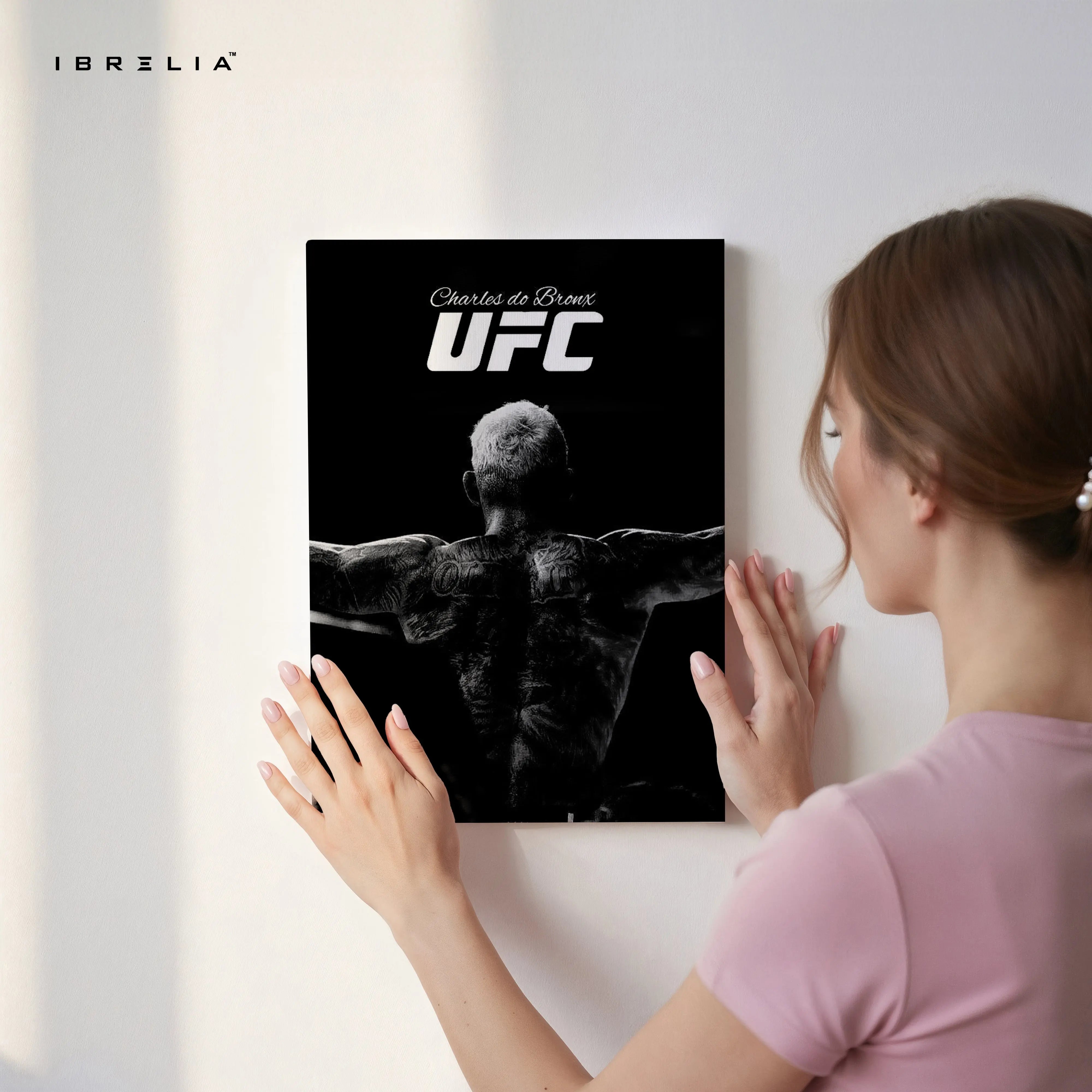 Charles do Bronx UFC Champion Portrait Art – 4K Ultra Wrap Frame Wall Art in Pakistan | IBRELIA™ IBRELIA