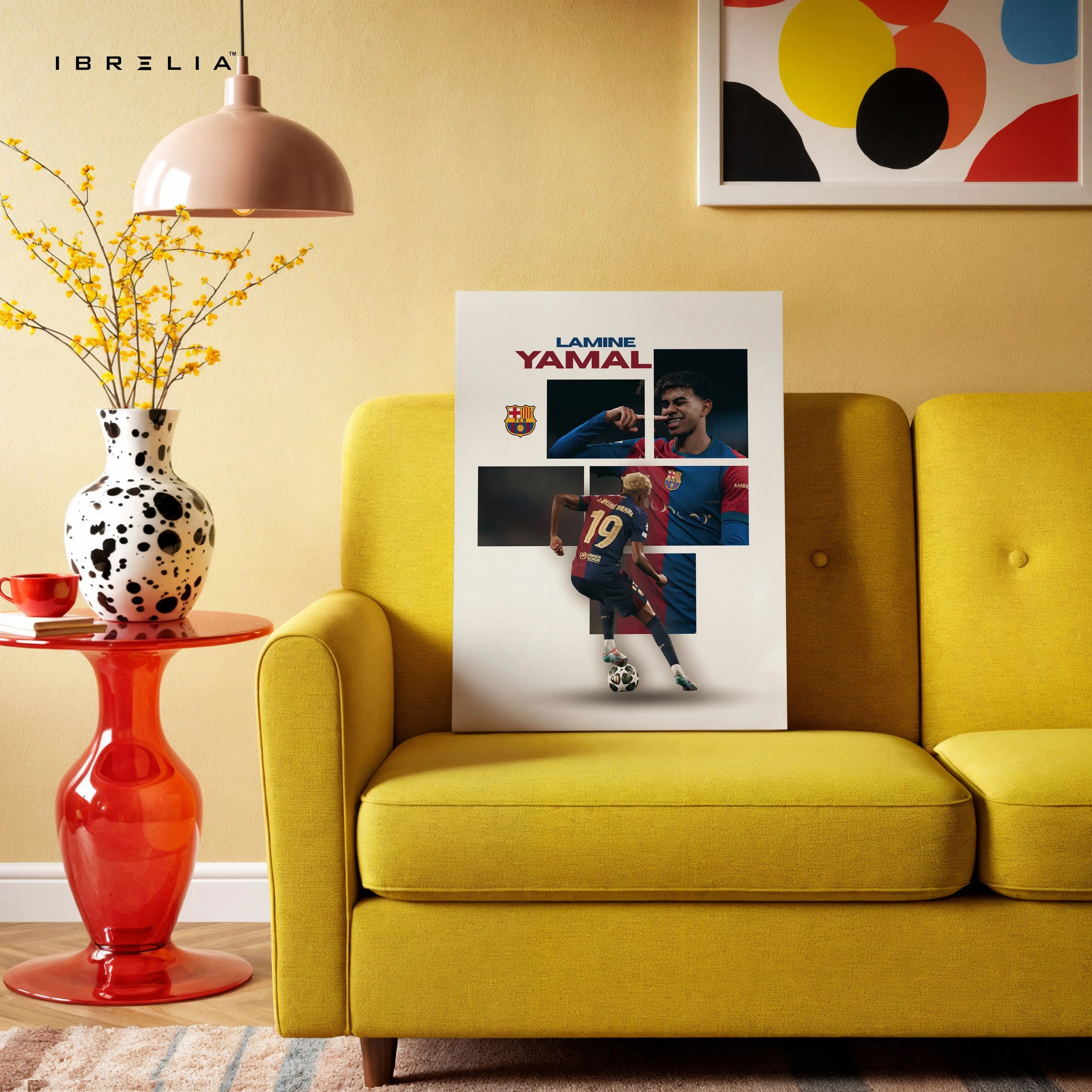 Lamine Yamal FC Barcelona Rising Star Art – 4K Ultra Wrap Frame Wall Art in Pakistan | IBRELIA™ IBRELIA