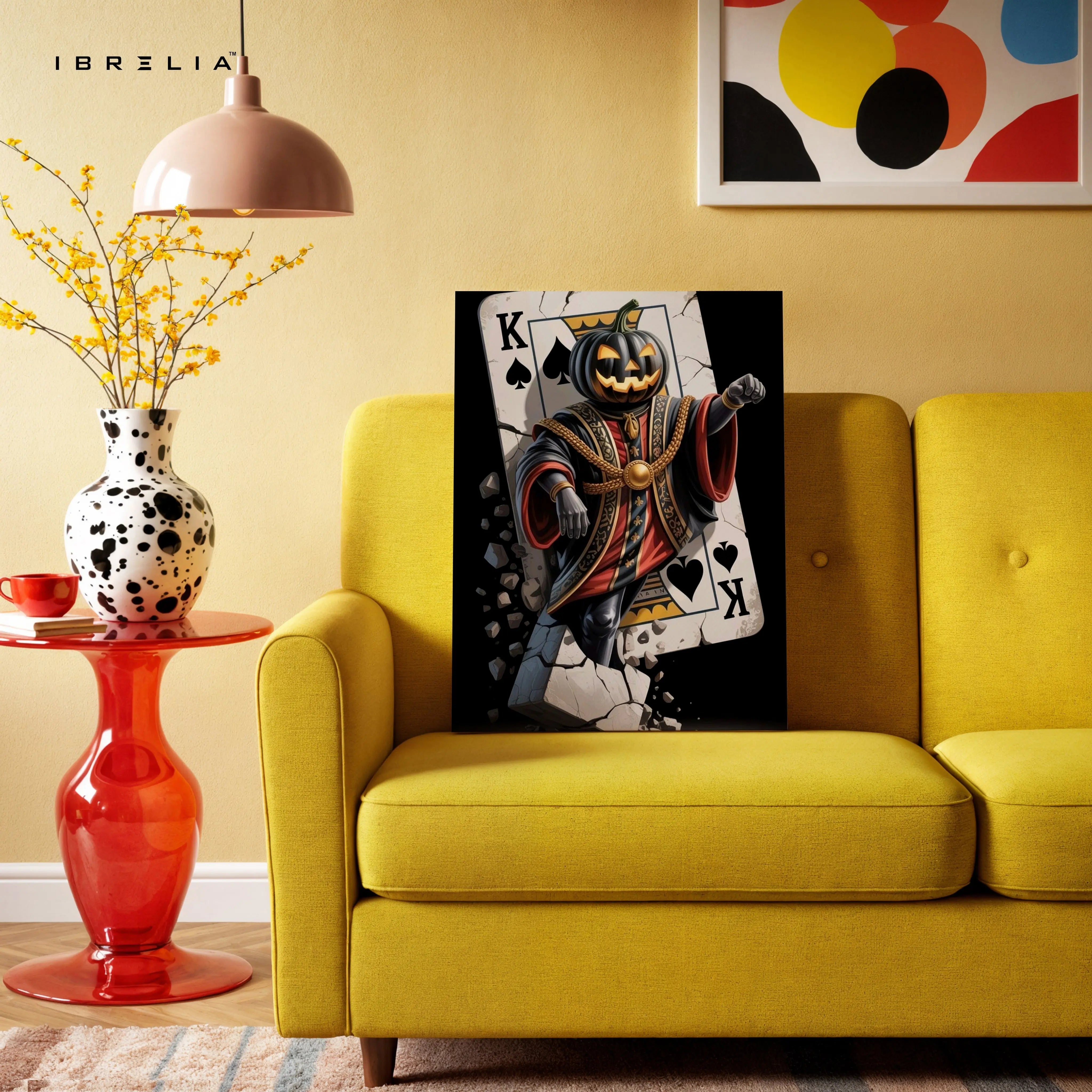 Pumpkin King of Spades Art – 4K Ultra Wrap Frame Wall Art in Pakistan | IBRELIA™ IBRELIA