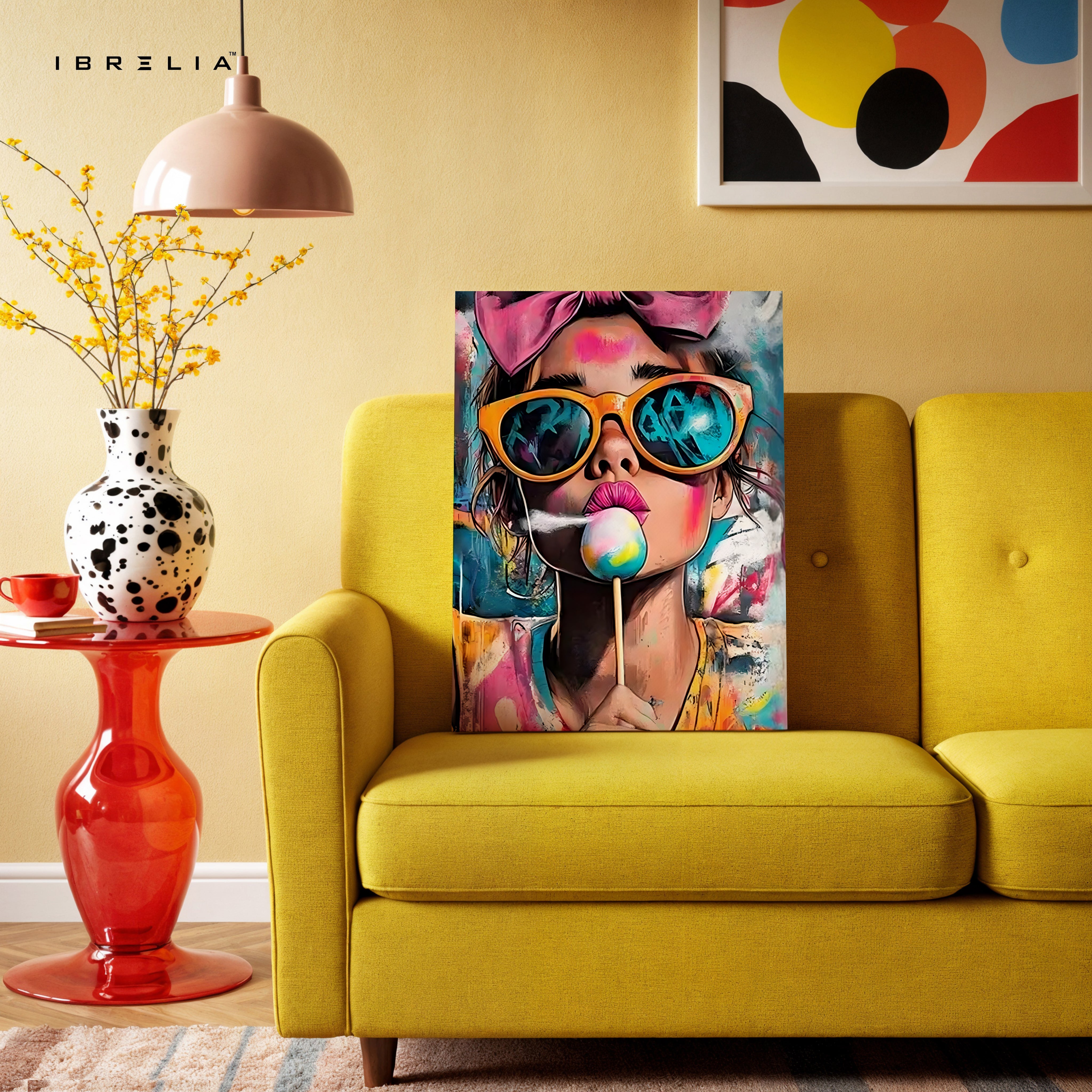 Pop Girl Lollipop Art – 4K Ultra Wrap Frame Wall Art in Pakistan | IBRELIA™