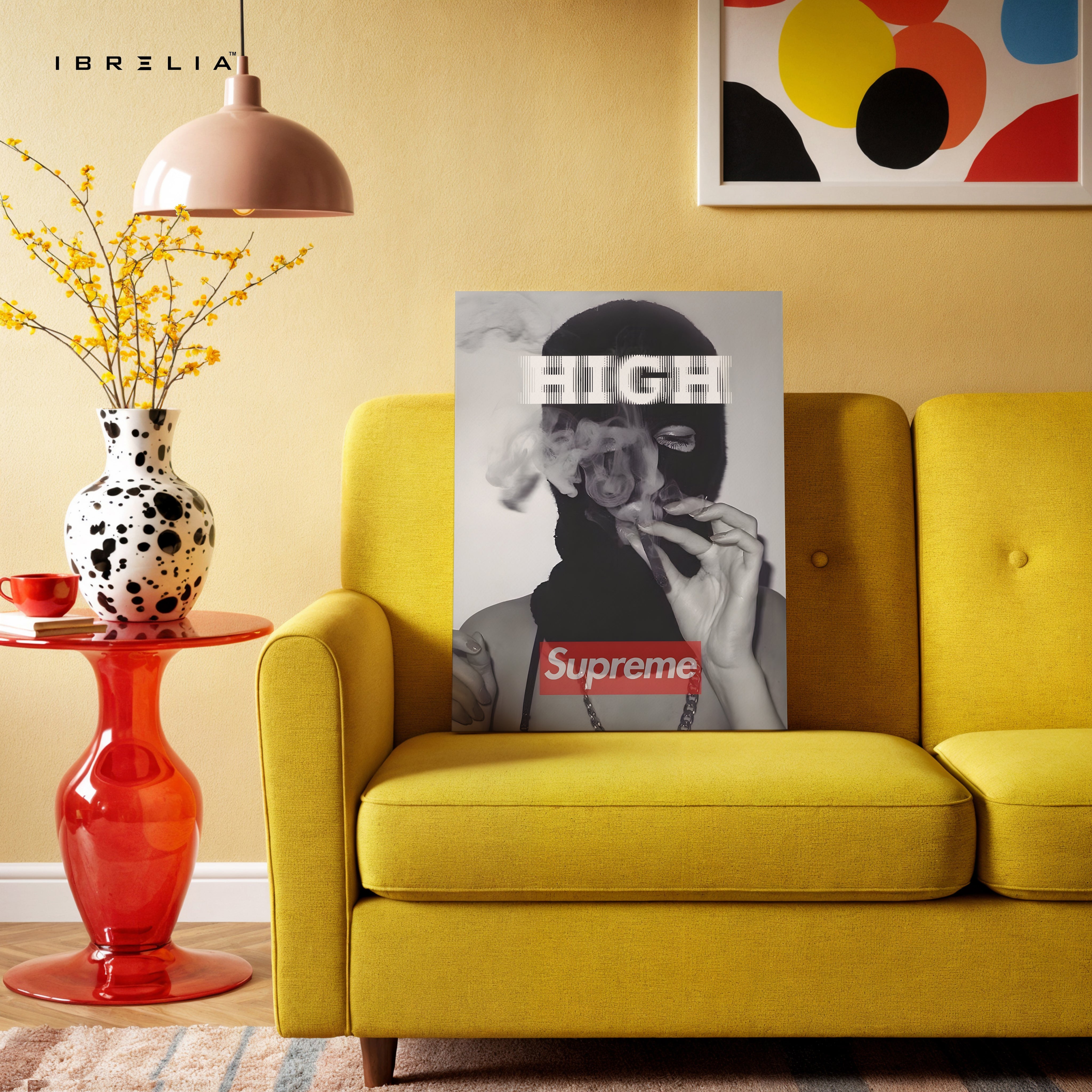 High Street Rebel Mask Art – 4K Ultra Wrap Frame Wall Art in Pakistan | IBRELIA™