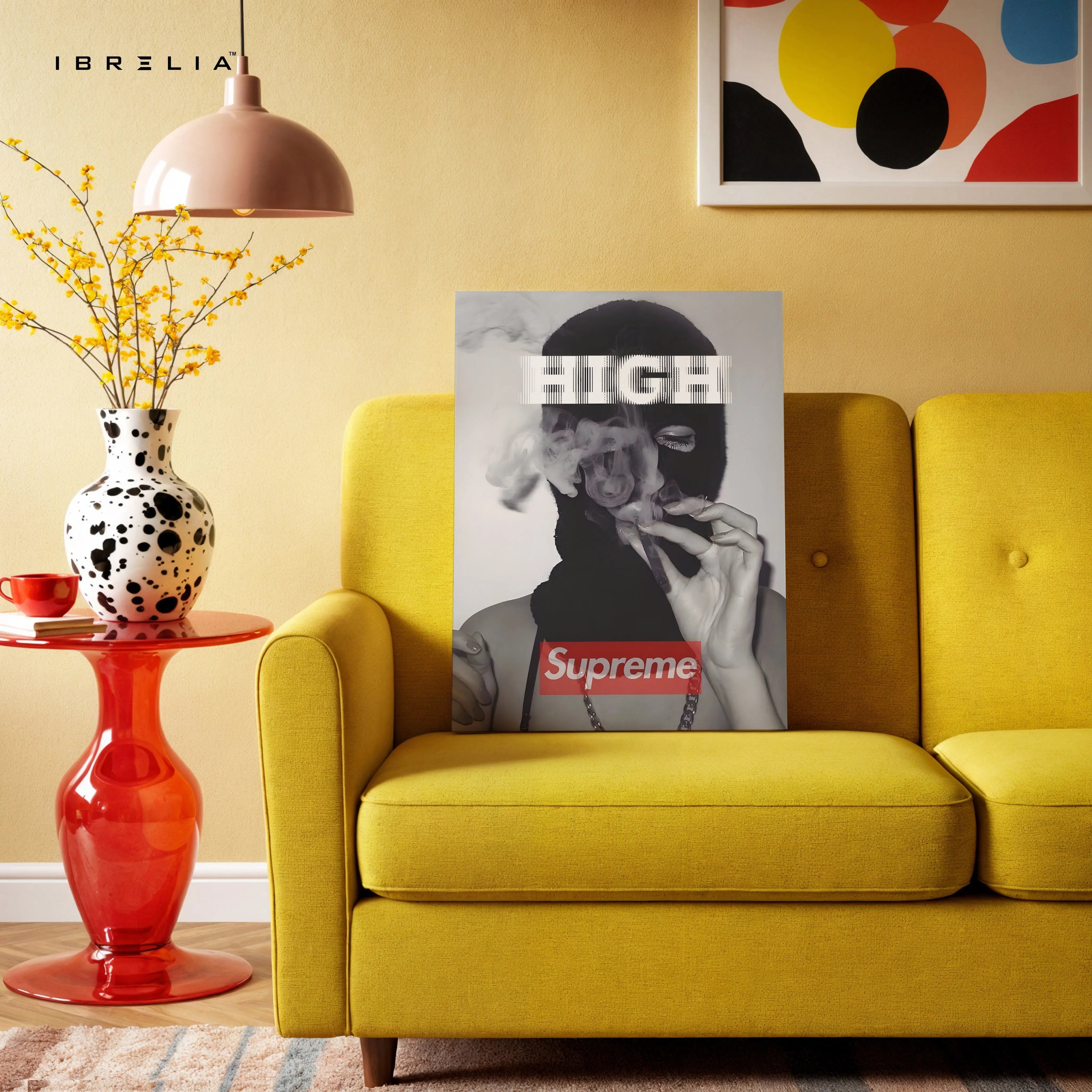 High Street Rebel Mask Art – 4K Ultra Wrap Frame Wall Art in Pakistan | IBRELIA™ IBRELIA