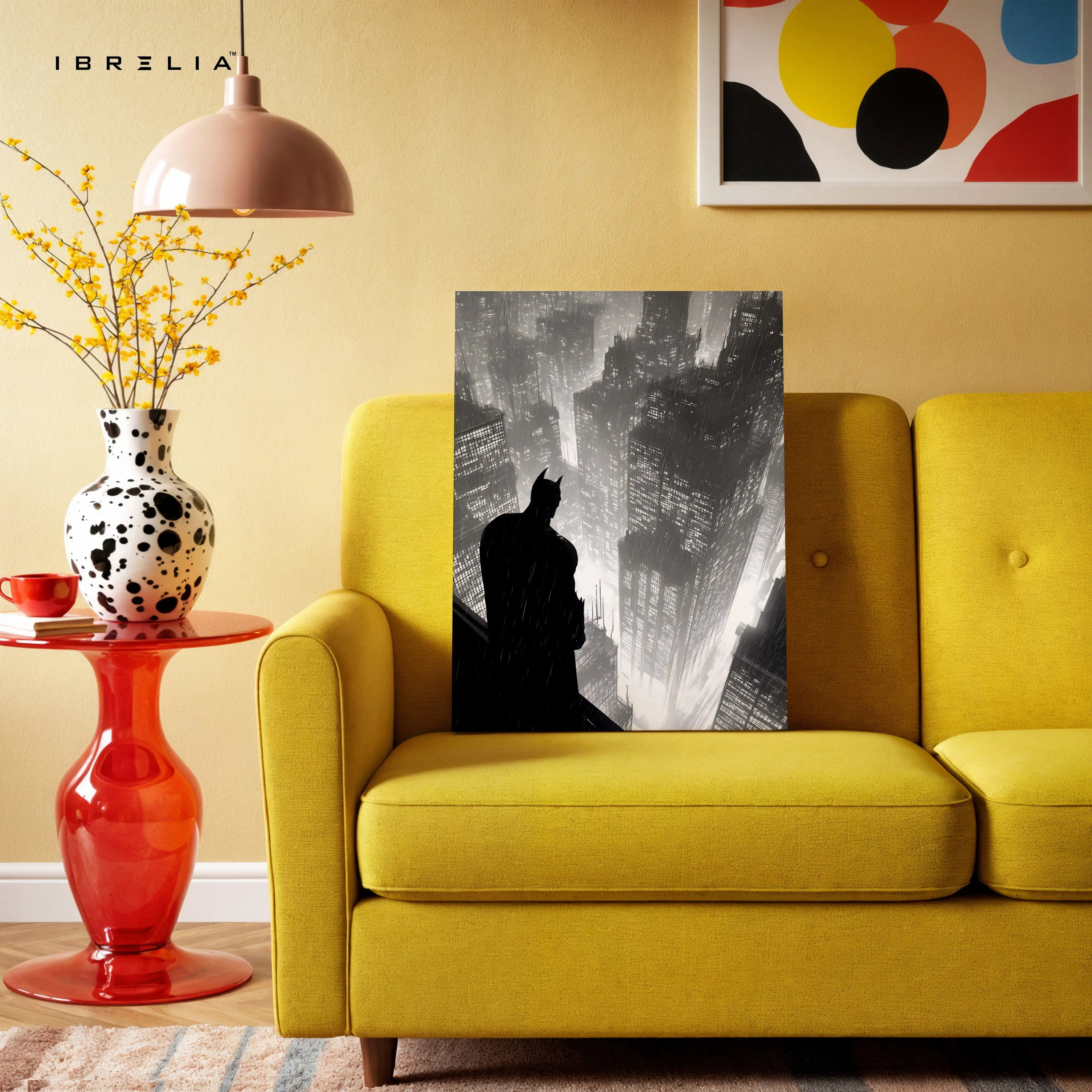 Midnight Vigil Silhouette – Dark Cinematic Cityscape Art | 4K Ultra Wrap Frame Wall Art in Pakistan | IBRELIA™ IBRELIA