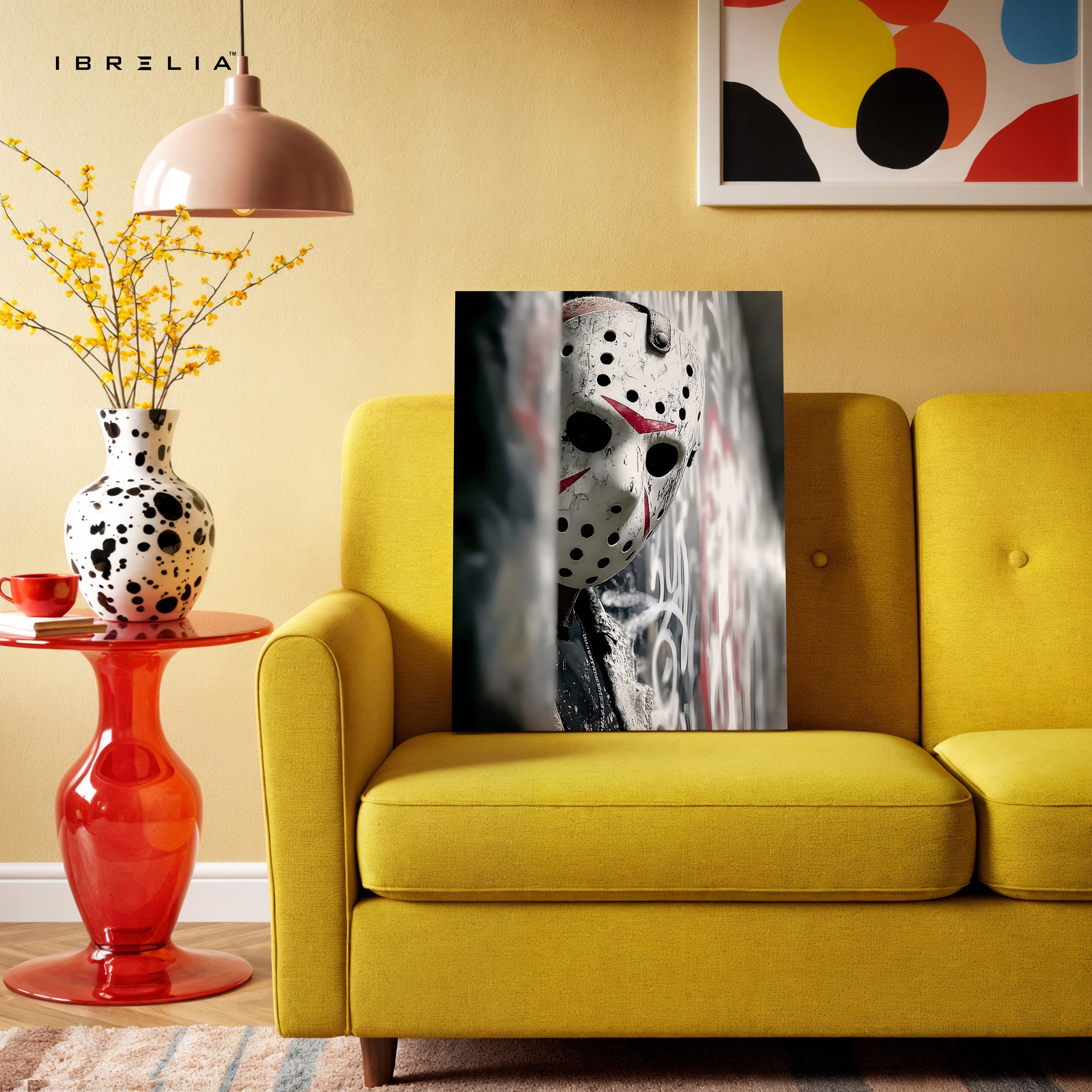 Jason Mask Shadow – Horror Icon 4K Ultra Wrap Frame Wall Art | IBRELIA™