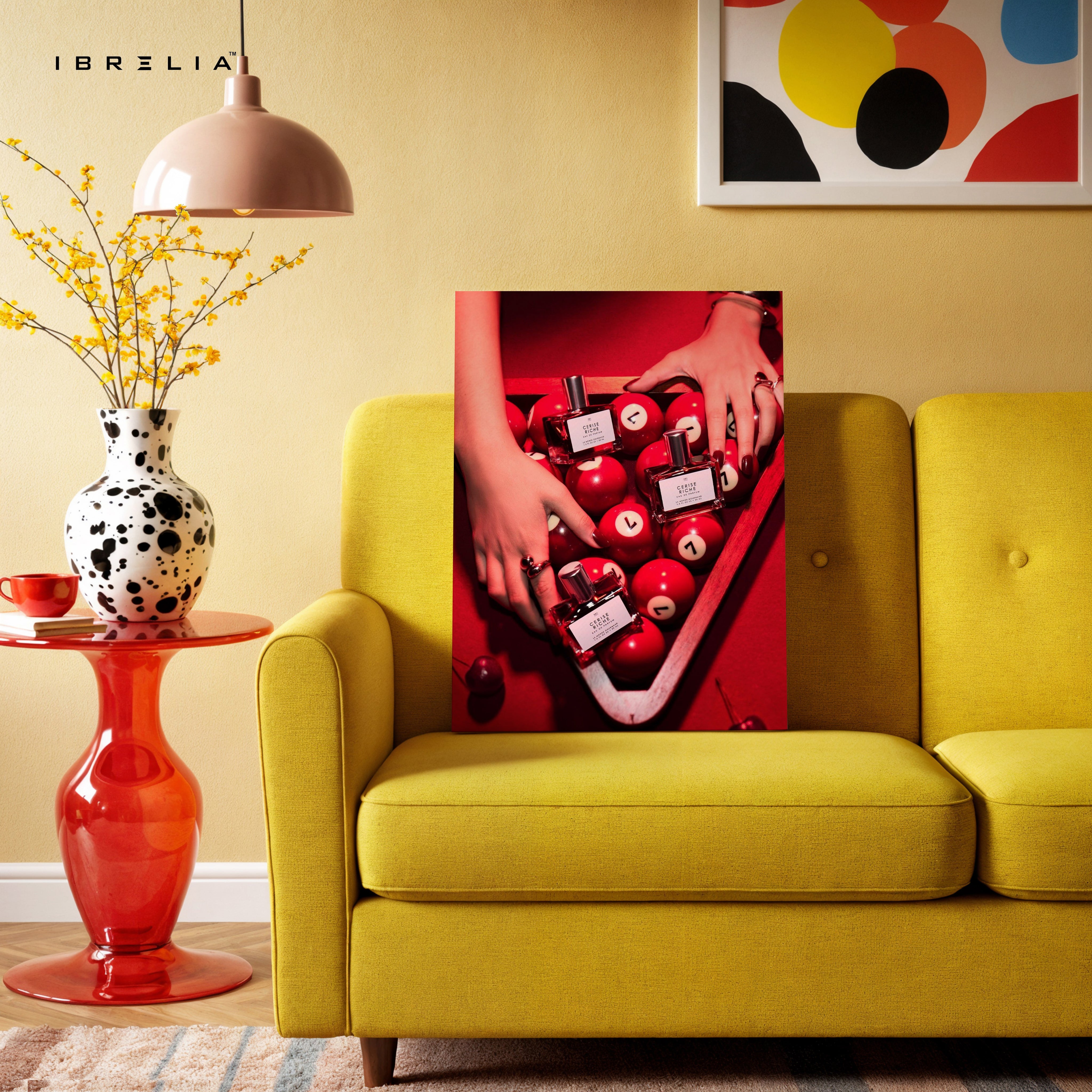 Crimson Desire Pool Noir Art – 4K Ultra Wrap Frame Wall Art in Pakistan | IBRELIA™