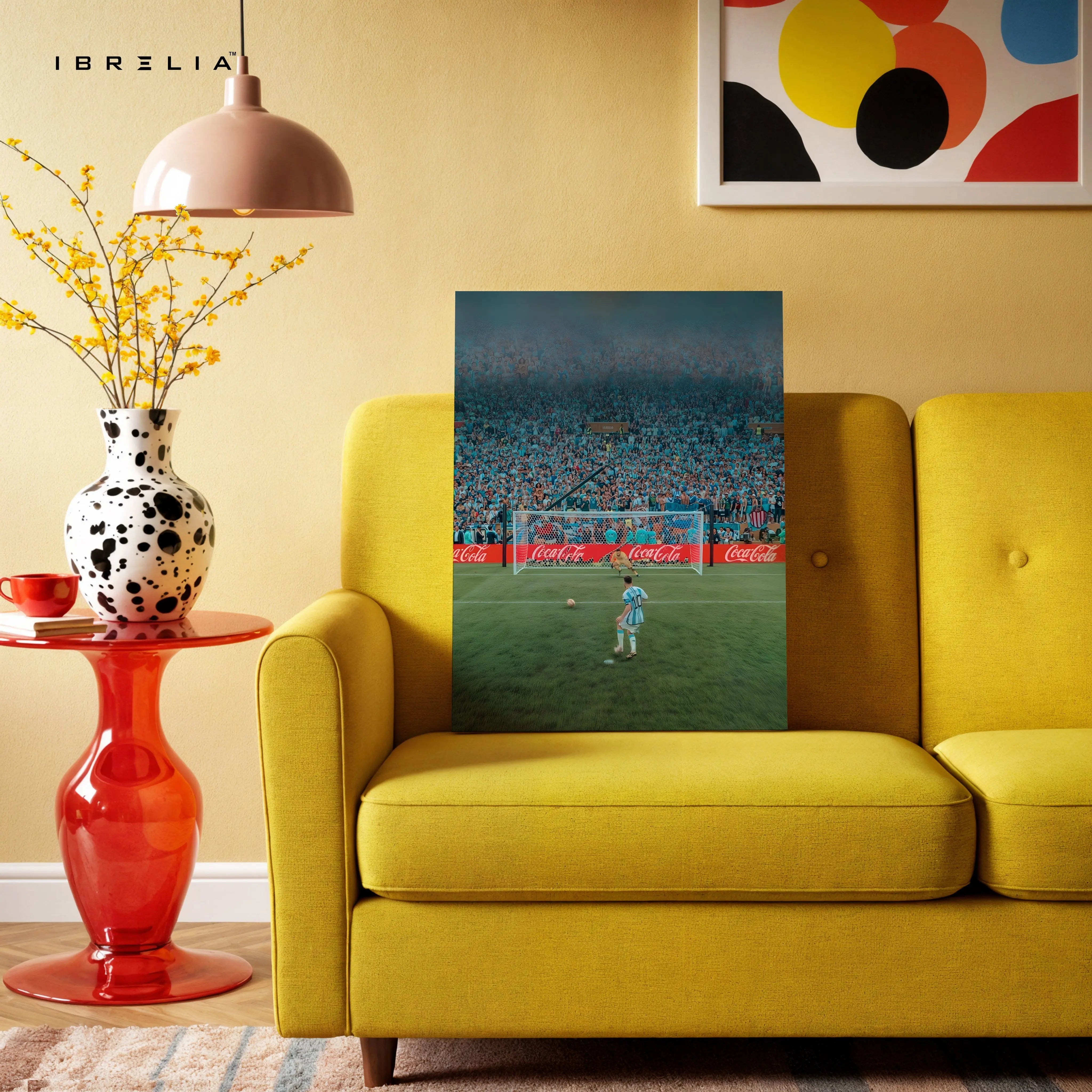 Lionel Messi Iconic Penalty Moment Argentina Art – 4K Ultra Wrap Frame Wall Art in Pakistan | IBRELIA™ IBRELIA