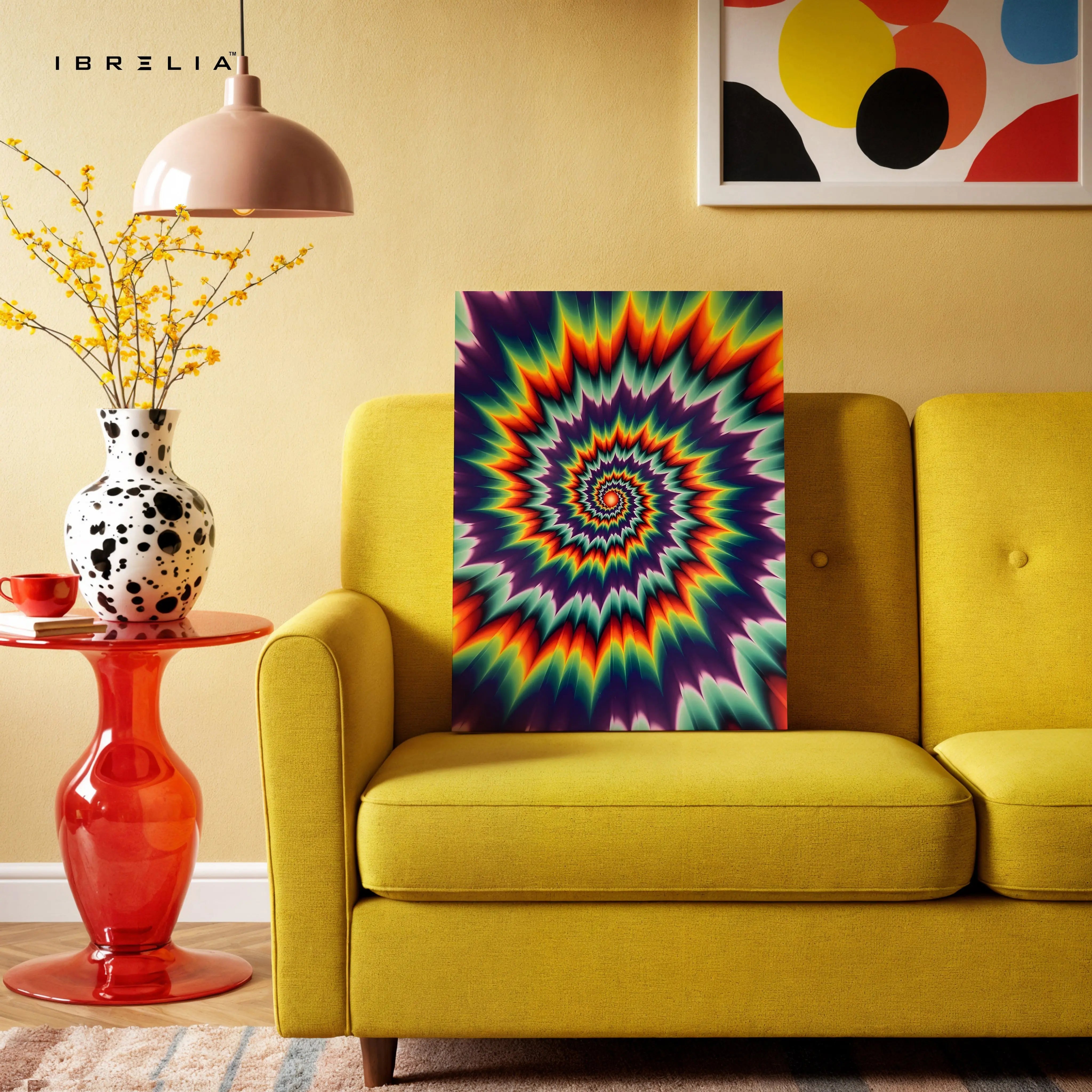 Psychedelic Vortex Spectrum – Abstract 4K Ultra Wrap Frame Wall Art in Pakistan | IBRELIA™ IBRELIA