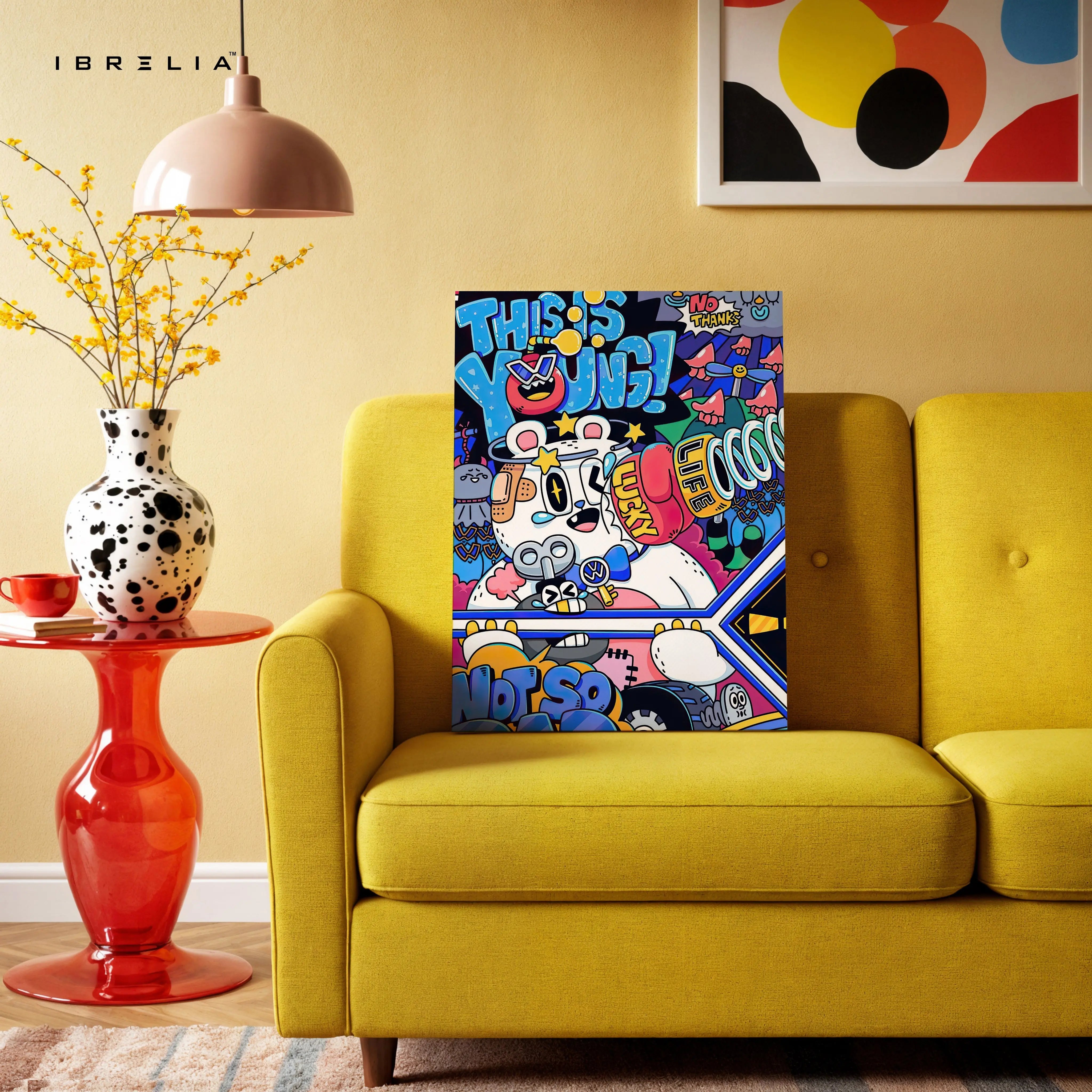 This Is Not Drug Pop Graffiti Art – 4K Ultra Wrap Frame Wall Art in Pakistan | IBRELIA™ IBRELIA