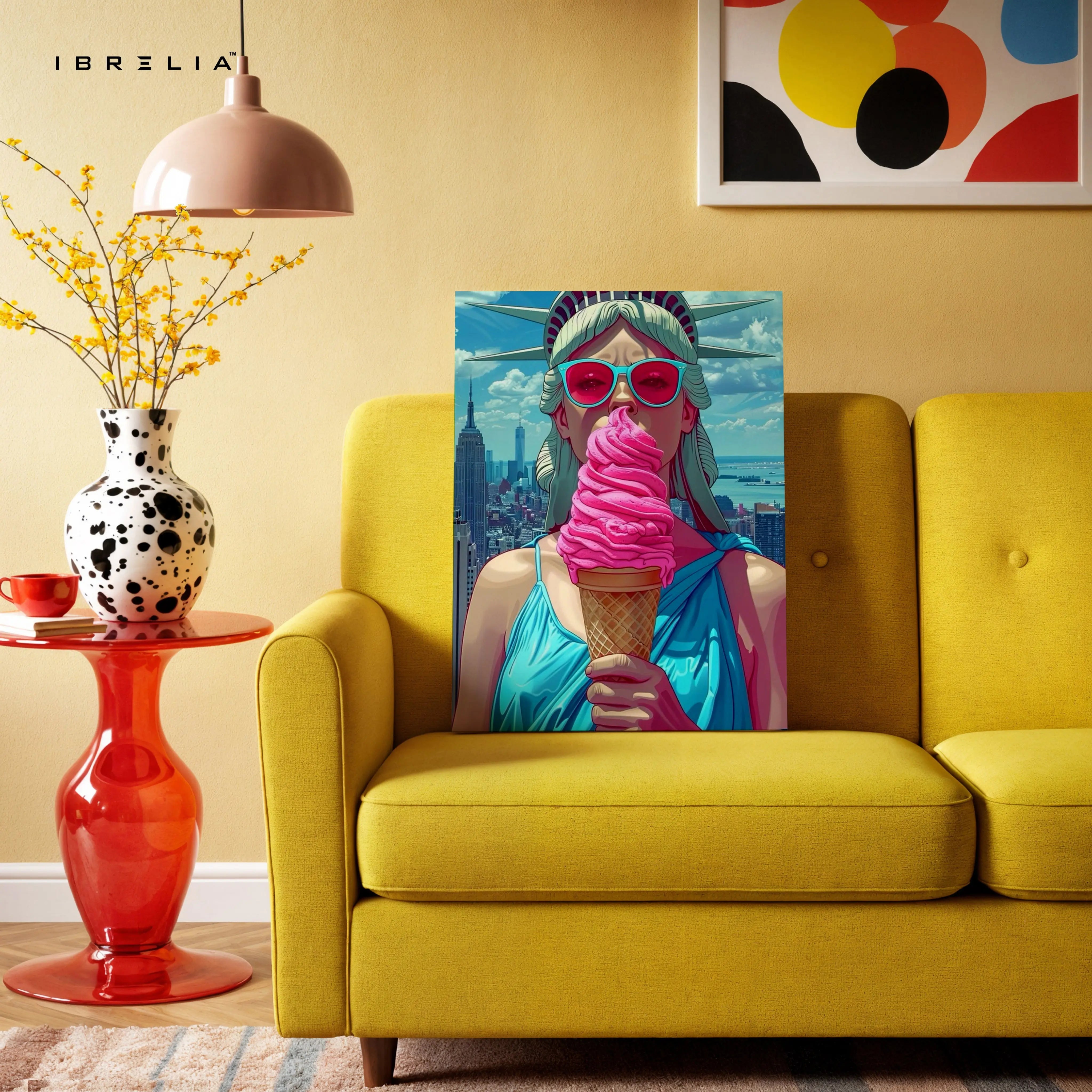 Liberty Pop Aesthetic – 4K Ultra Wrap Frame Pop Art Wall Art | IBRELIA™ IBRELIA