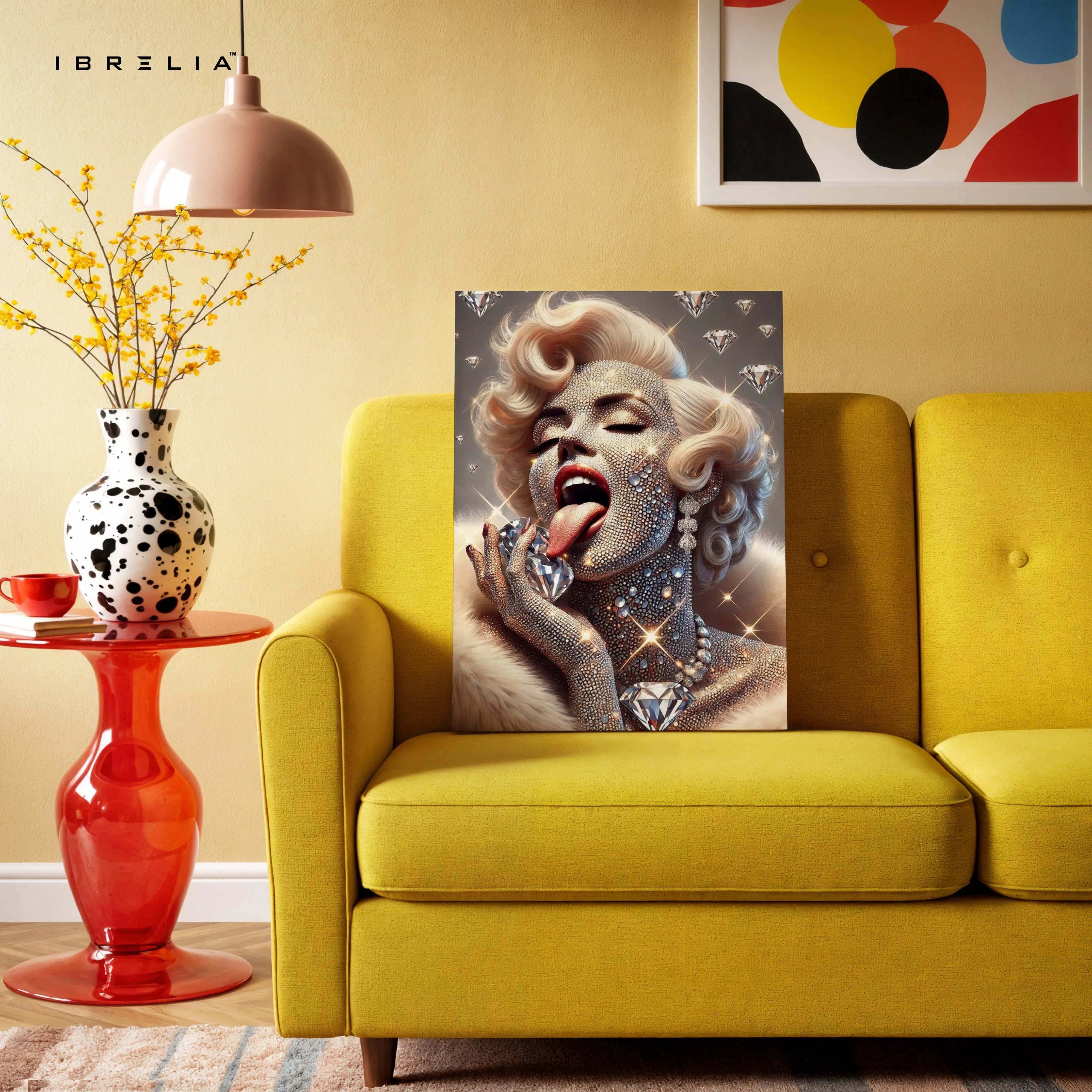 Diamond Desire Glamour Art – 4K Ultra Wrap Frame Wall Art in Pakistan | IBRELIA™ IBRELIA