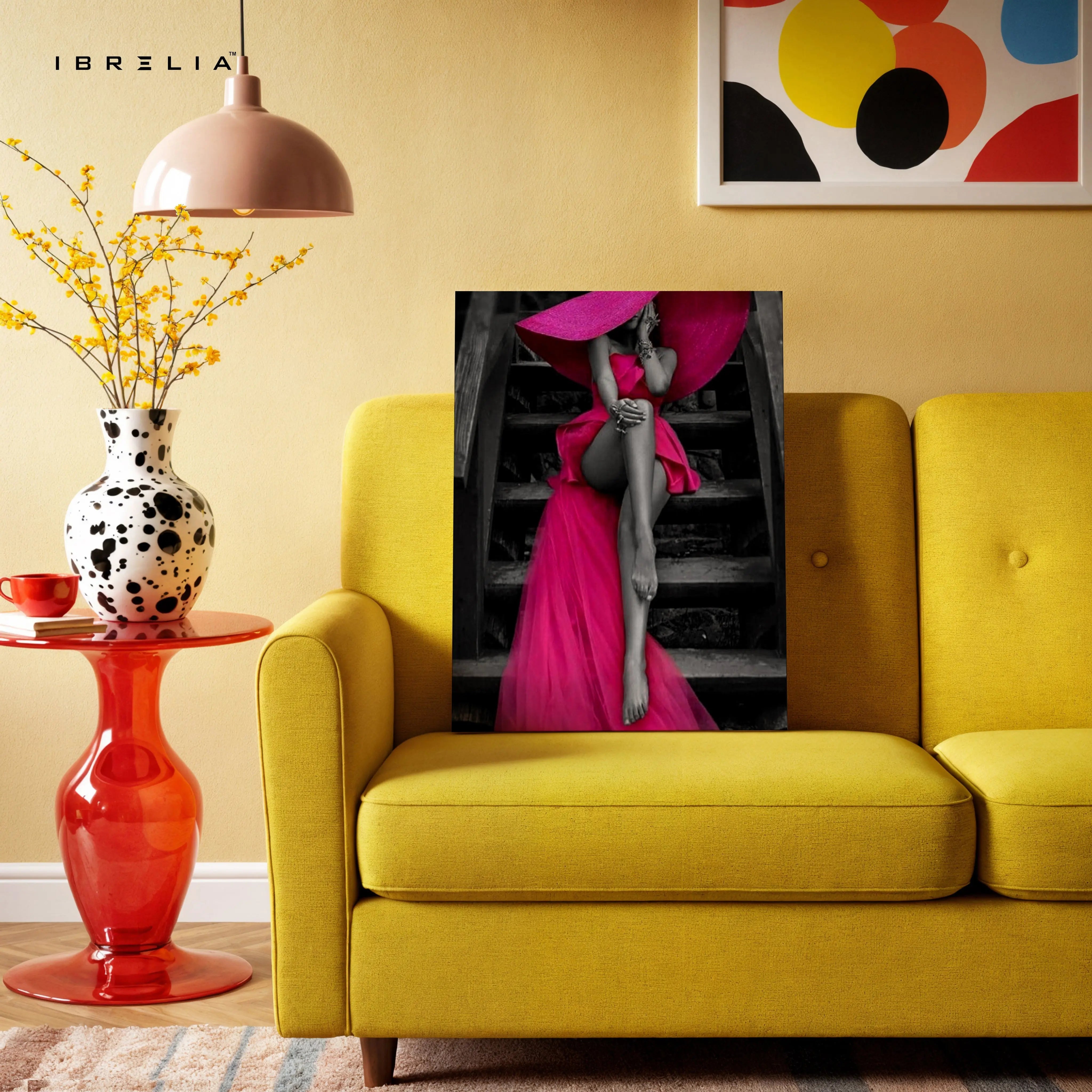 Fuchsia Elegance Couture Art – 4K Ultra Wrap Frame Wall Art in Pakistan | IBRELIA™ IBRELIA