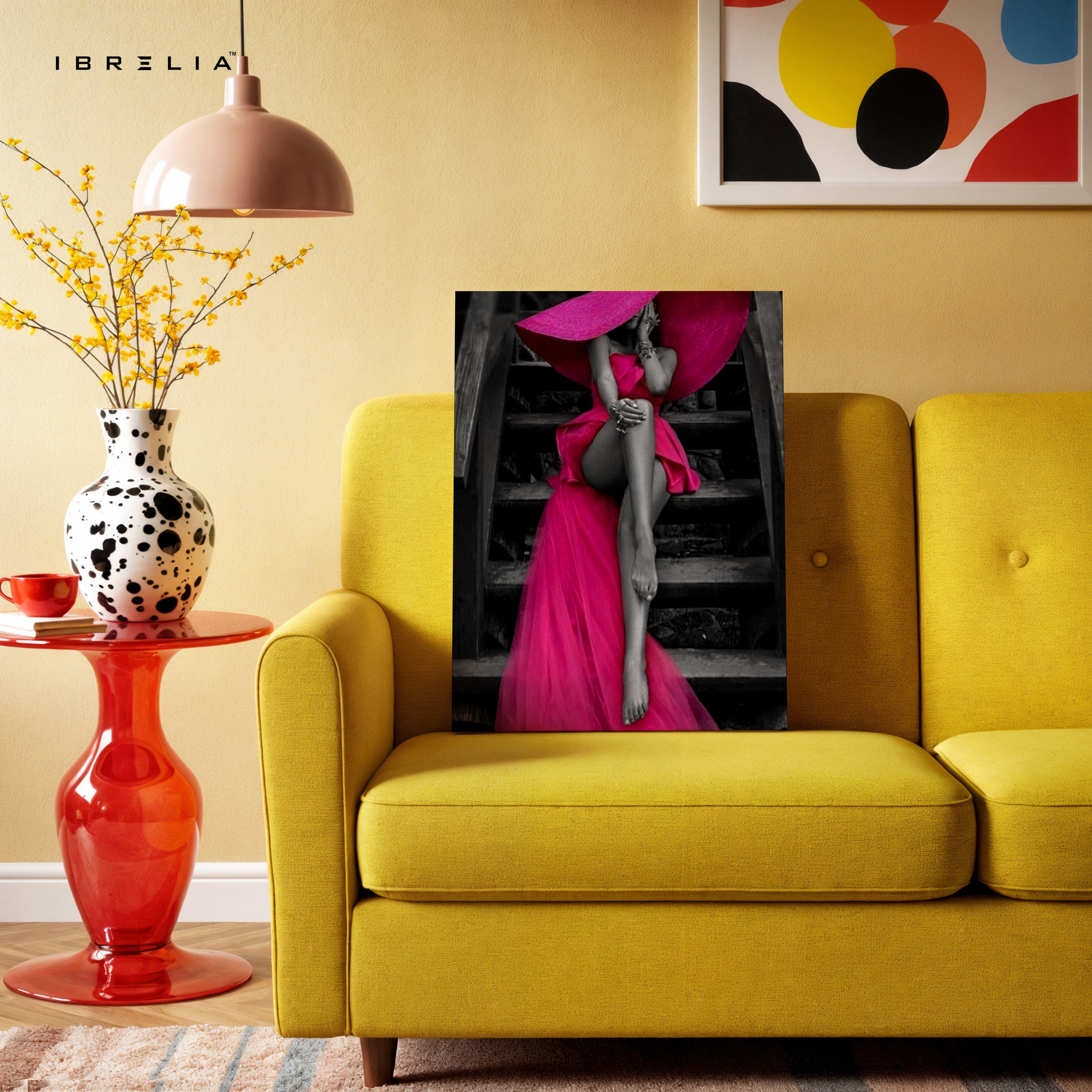 Fuchsia Elegance Couture Art – 4K Ultra Wrap Frame Wall Art in Pakistan | IBRELIA™