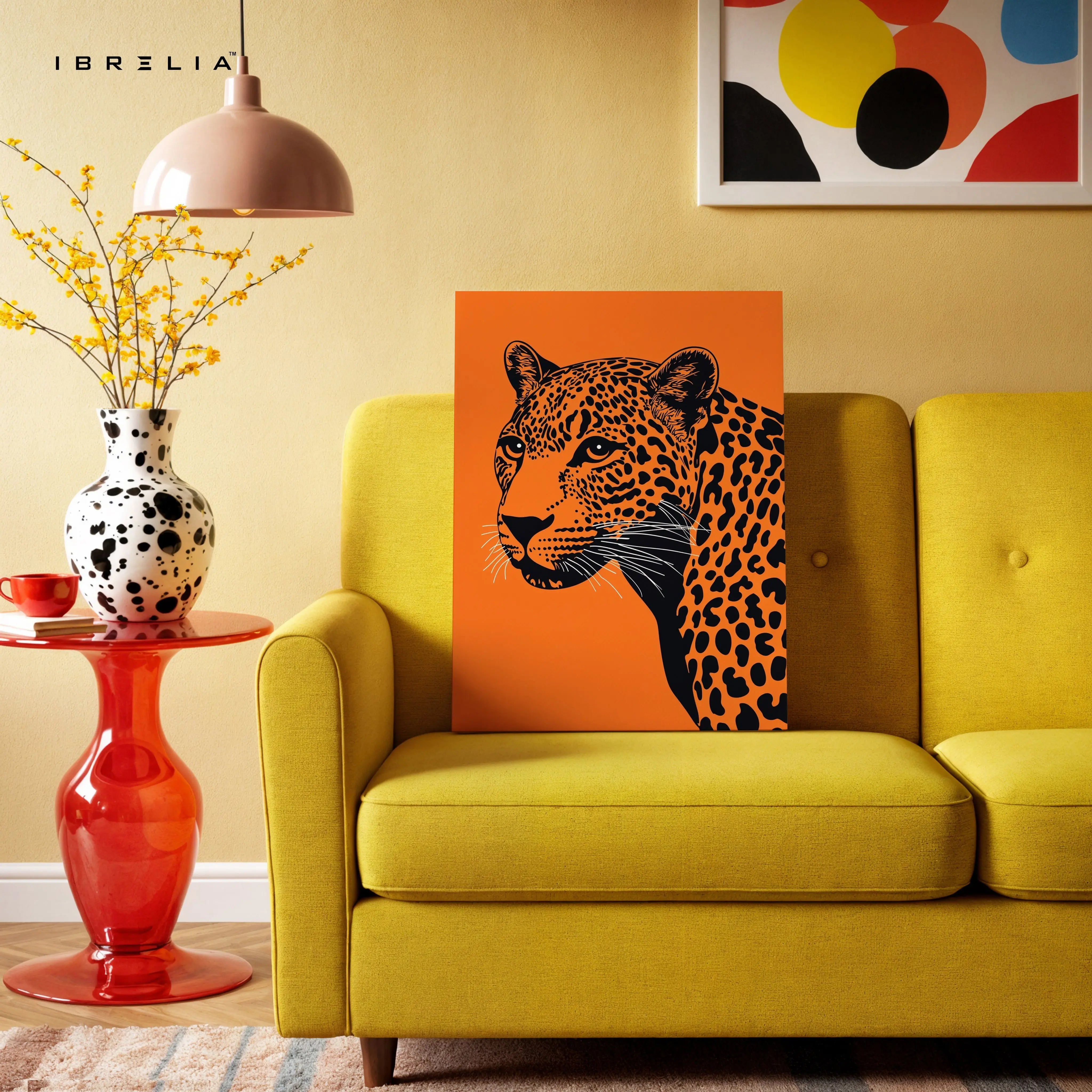 Majestic Leopard Minimal Art – 4K Ultra Wrap Frame Wall Art in Pakistan | IBRELIA™ IBRELIA