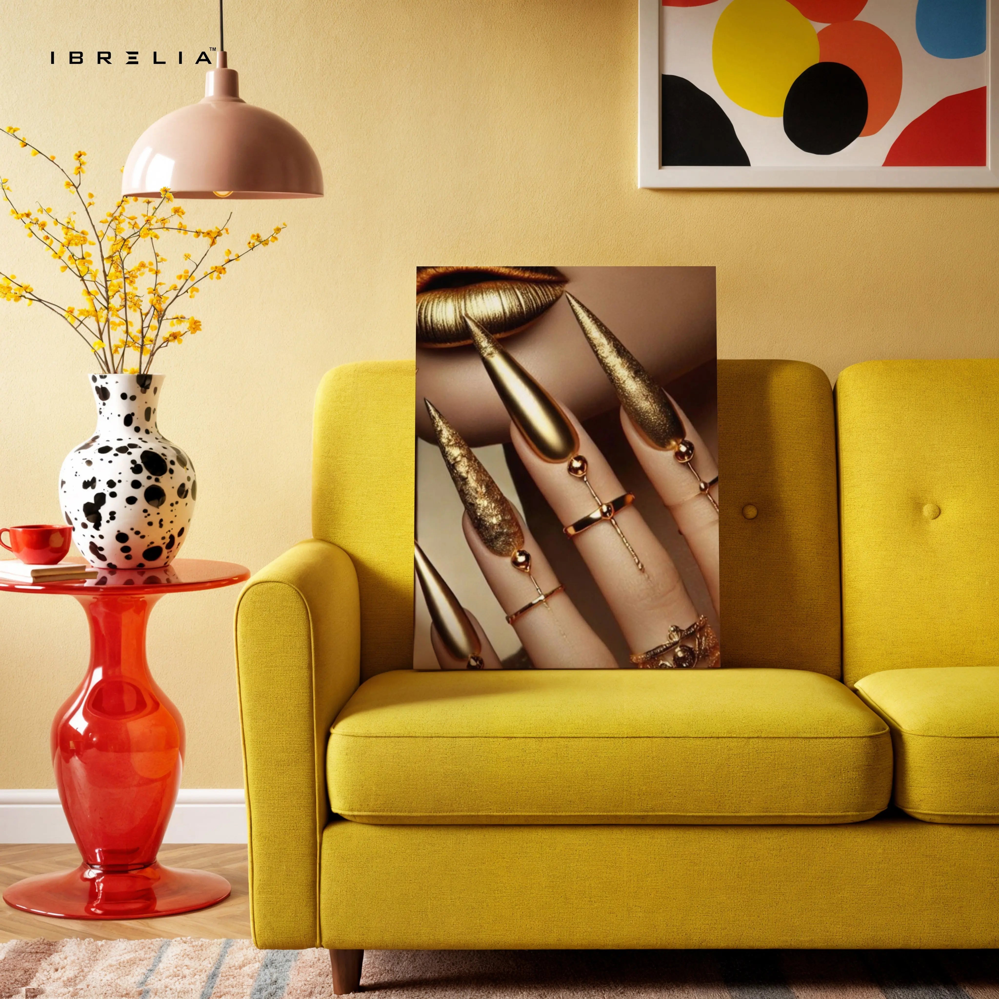Golden Femme Power Art – 4K Ultra Wrap Frame Wall Art in Pakistan | IBRELIA™ IBRELIA