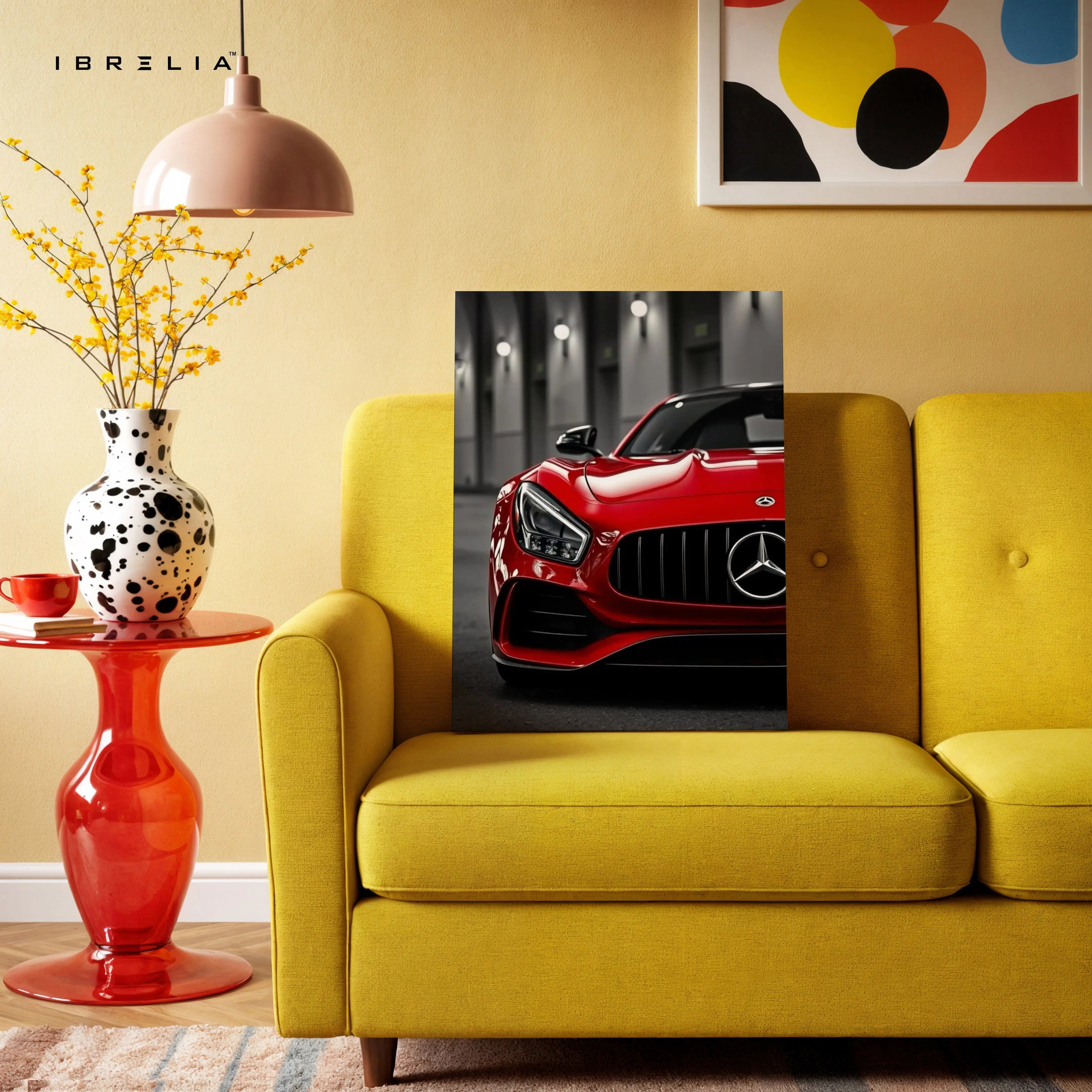 Red AMG Performance Front Art – 4K Ultra Wrap Frame Wall Art in Pakistan | IBRELIA™ IBRELIA