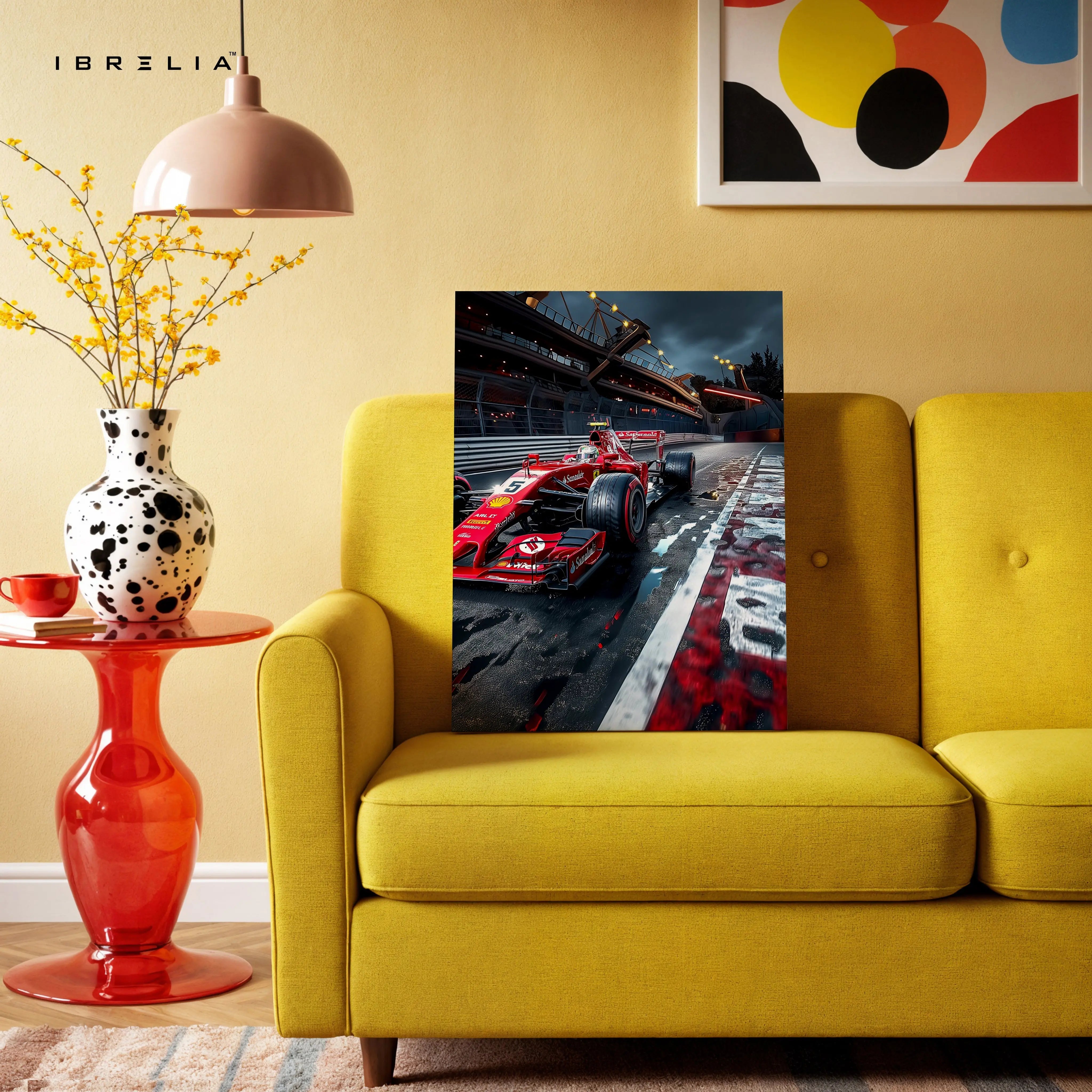 Formula 1 Night Race Speed Art – High-Adrenaline Motorsport Wall Art | 4K Ultra Wrap Frame Wall Art in Pakistan | IBRELIA™ IBRELIA