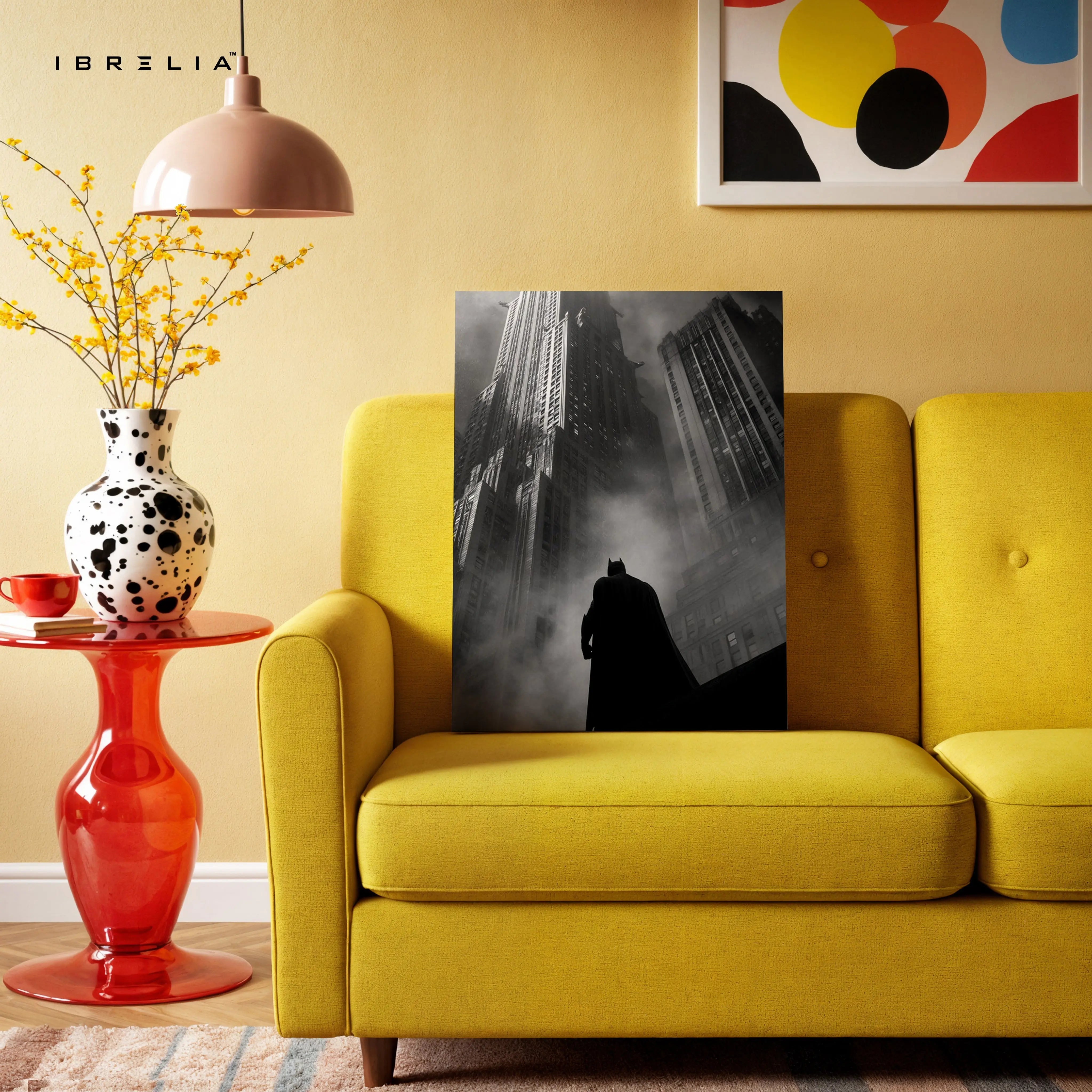 Gotham Ascension Silhouette – Dark Noir Skyscraper Art | 4K Ultra Wrap Frame Wall Art in Pakistan | IBRELIA™ IBRELIA