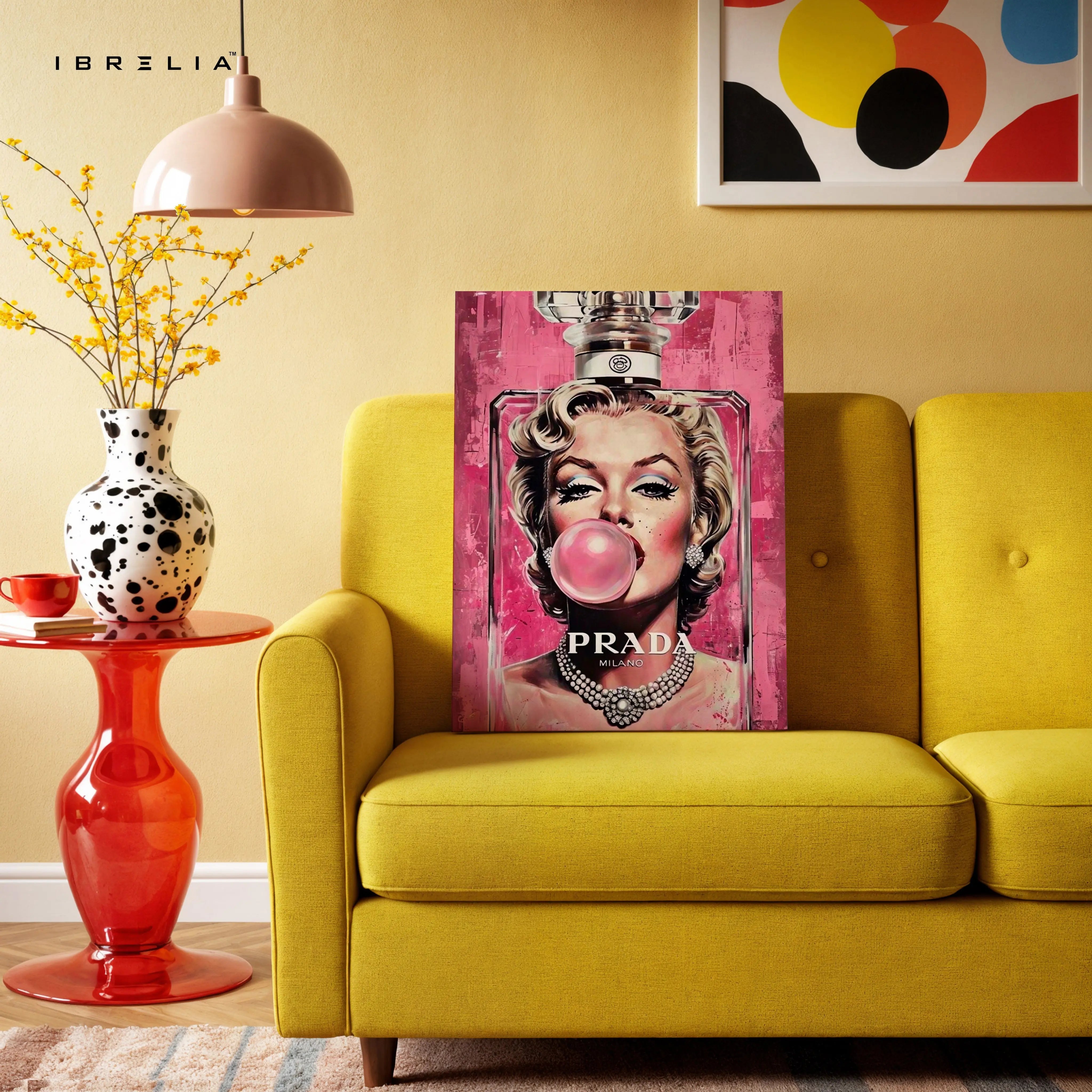 Bubble Glam Icon Art – 4K Ultra Wrap Frame Wall Art in Pakistan | IBRELIA™ IBRELIA